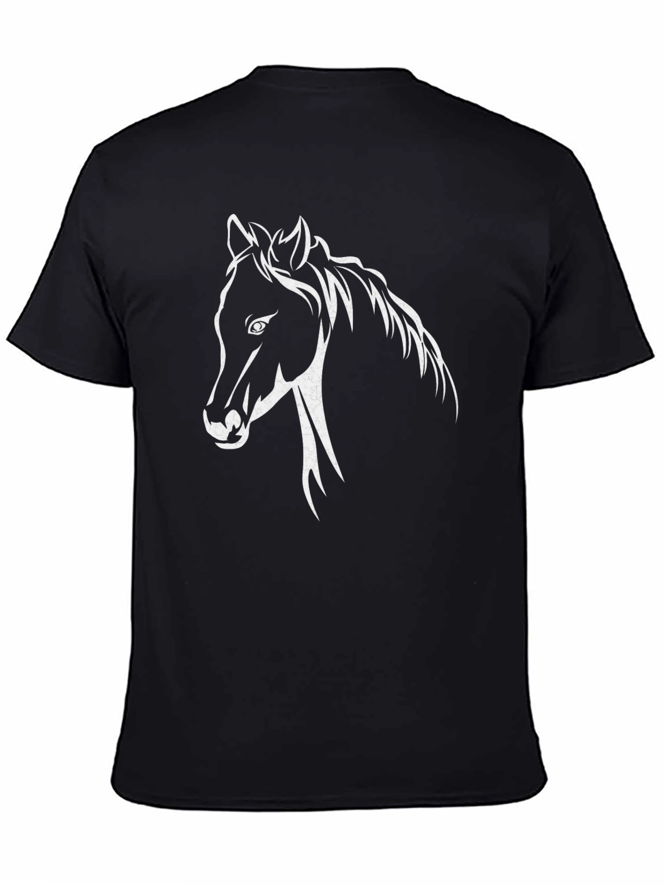 Horse Silhouette Black T-Shirt