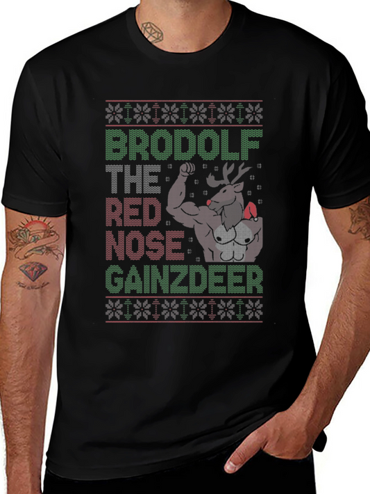 BroDolf Gainzdeer Ugly Christmas T-Shirt