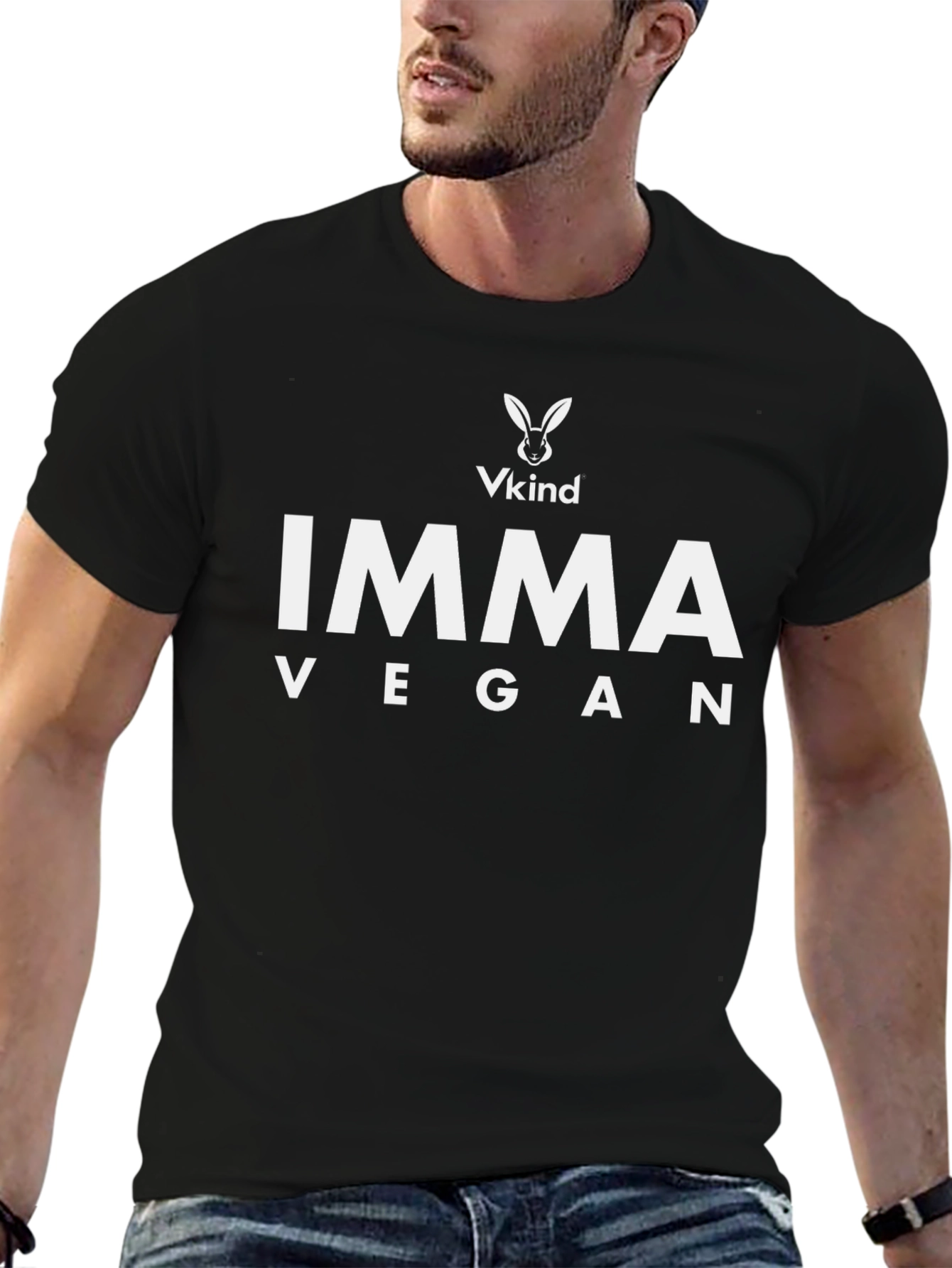 Imma Vegan T-Shirt - Black Cotton Tee
