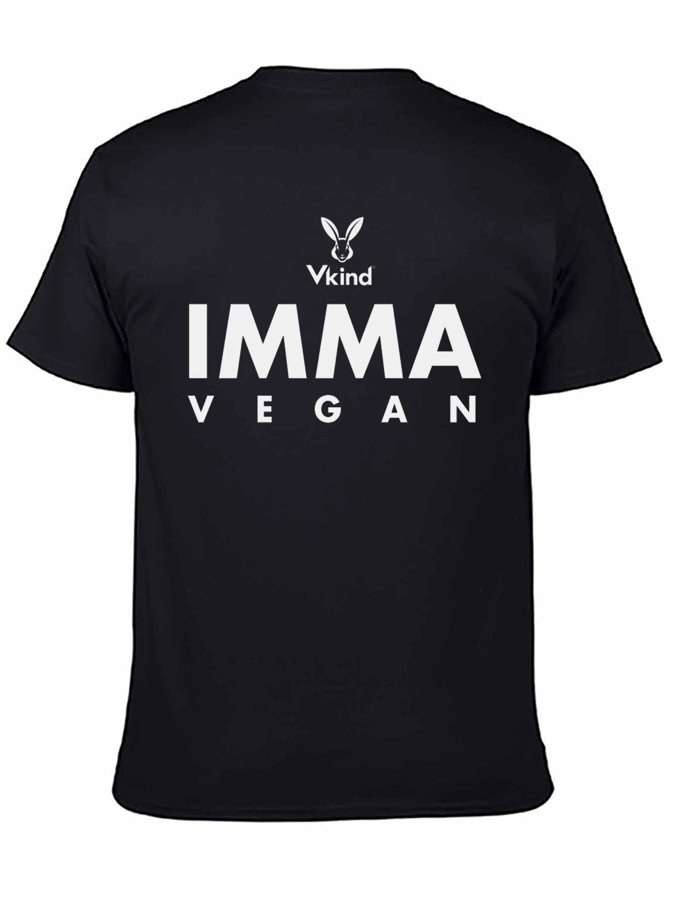 Imma Vegan T-Shirt - Black Cotton Tee