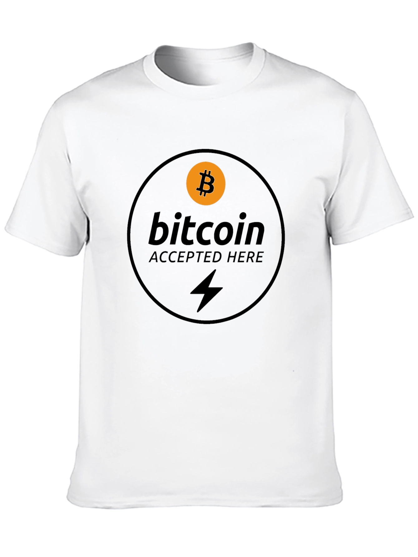 Bitcoin Accepted Here Black T-Shirt
