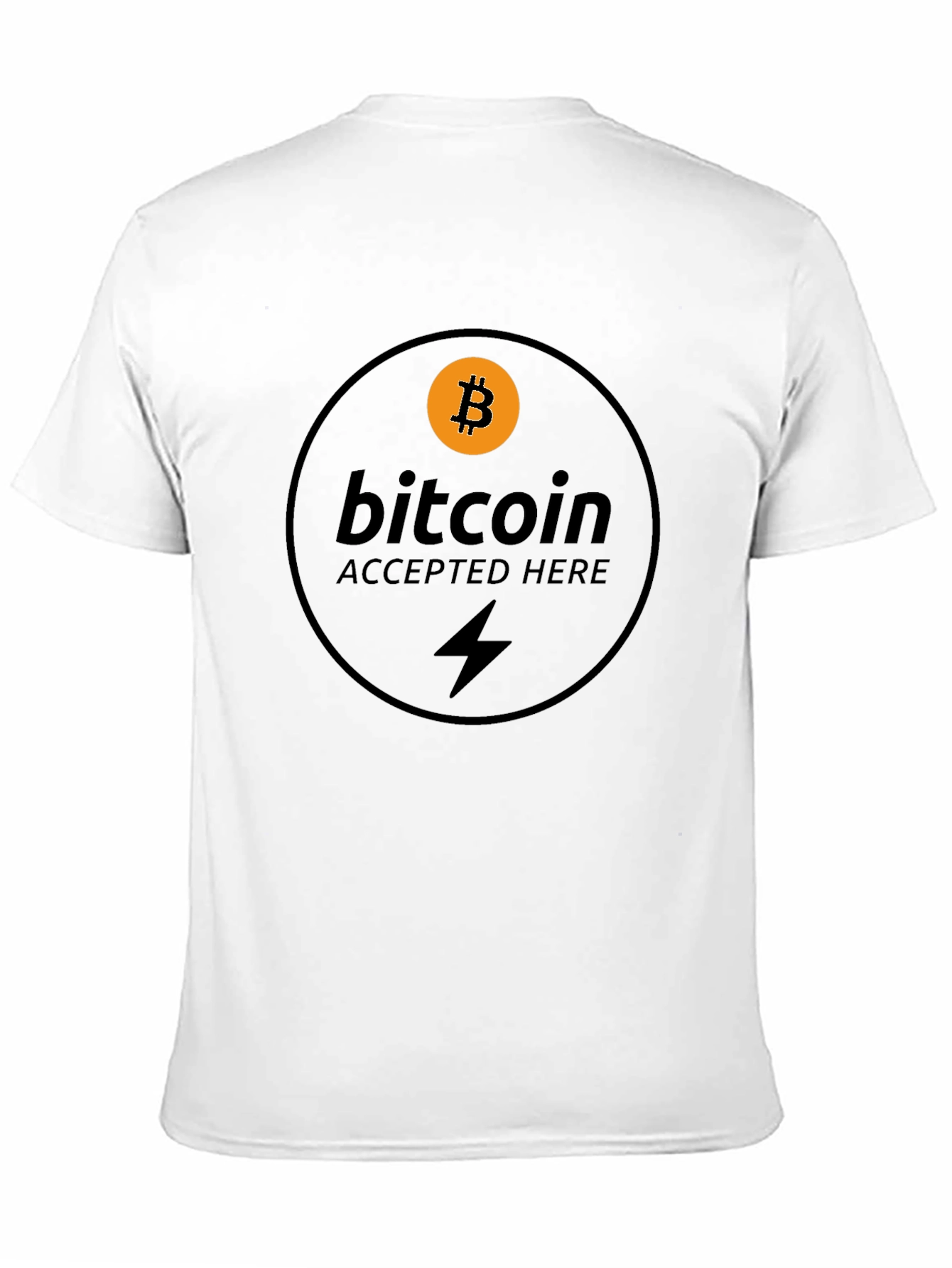 Bitcoin Accepted Here Black T-Shirt