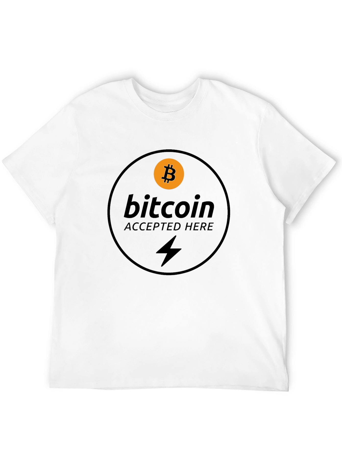 Bitcoin Accepted Here Black T-Shirt