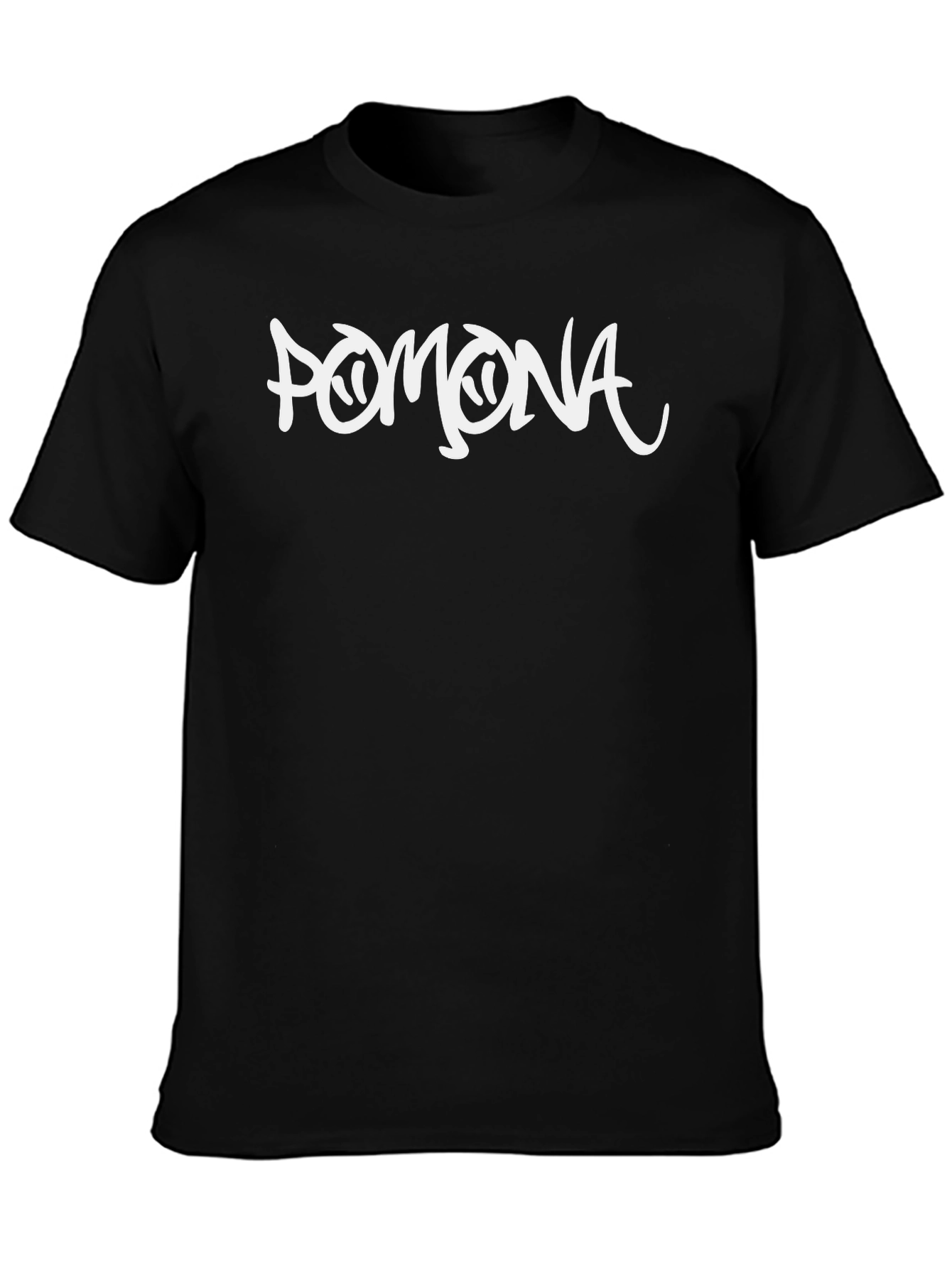 Pomona Graphic Tee - Stylish Black Cotton T-Shirt
