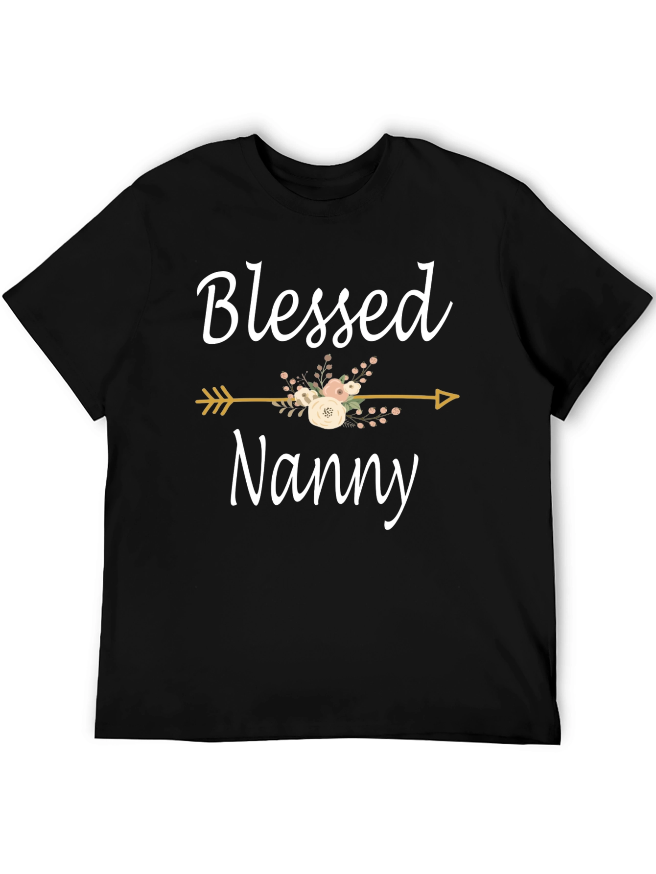 Blessed Nanny T-Shirt - Floral Arrow Design