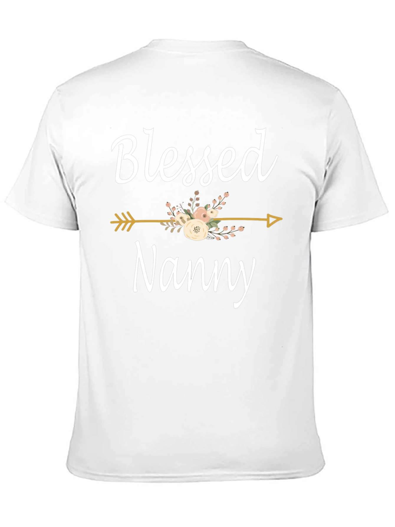 Blessed Nanny T-Shirt - Floral Arrow Design