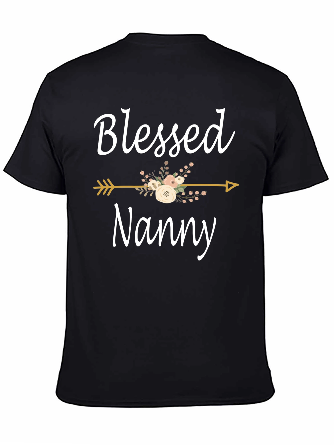 Blessed Nanny T-Shirt - Floral Arrow Design
