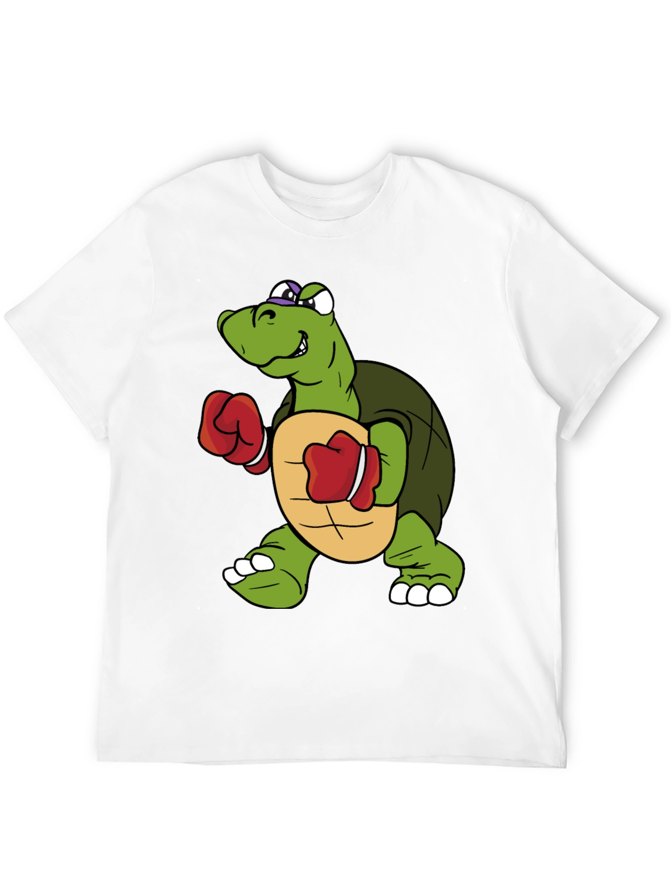 Turtle Boxer Graphic Tee - Novelty Cartoon Shirt
