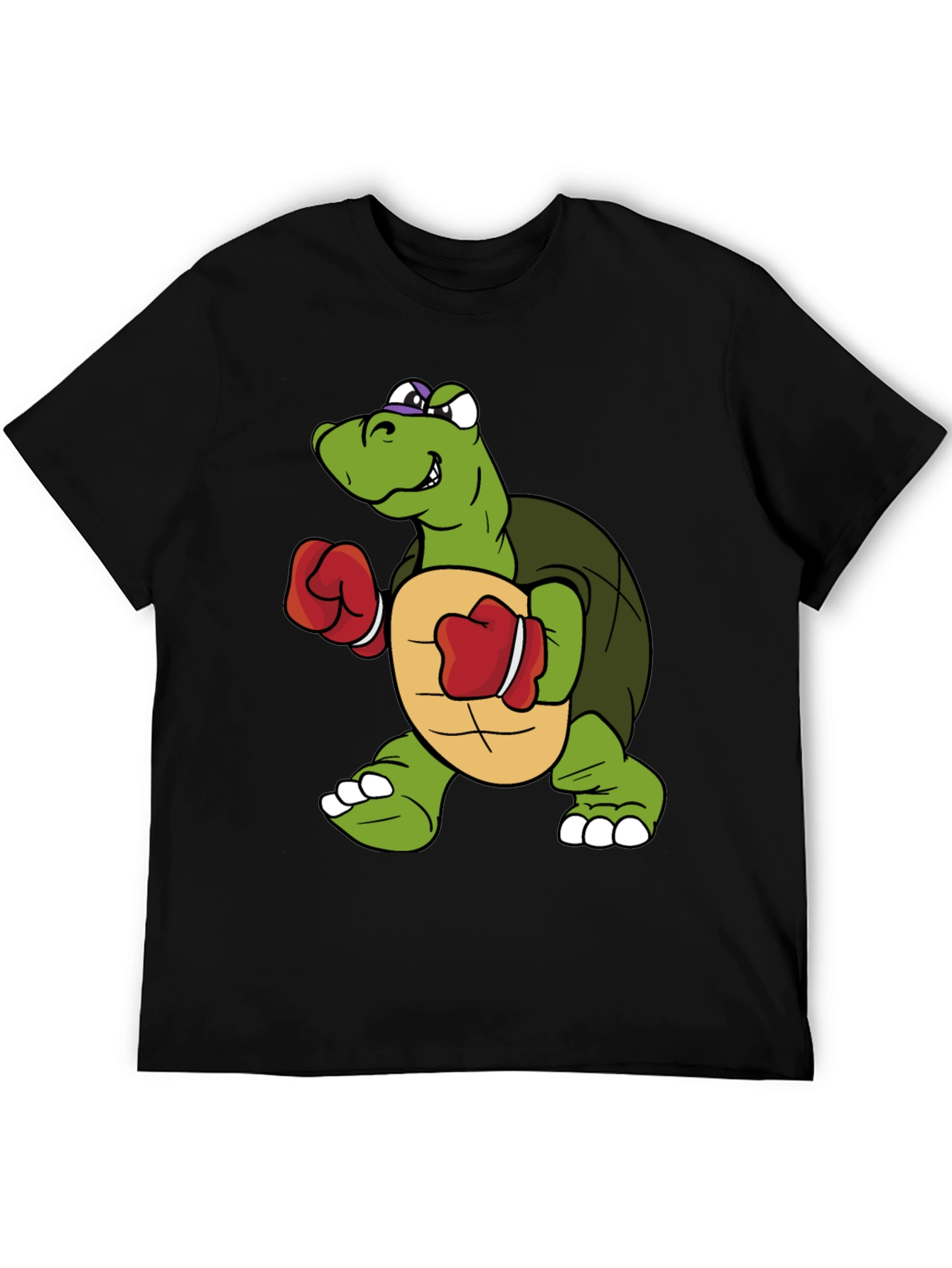 Turtle Boxer Graphic Tee - Novelty Cartoon Shirt