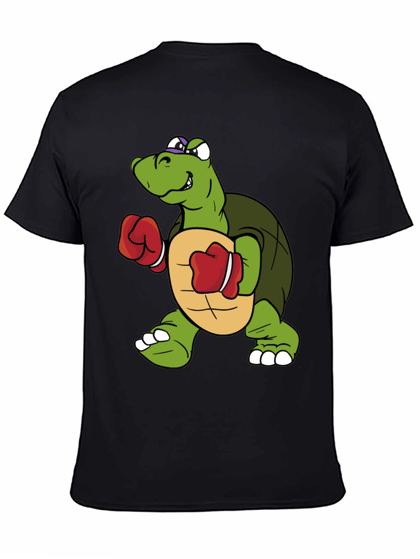 Turtle Boxer Graphic Tee - Novelty Cartoon Shirt