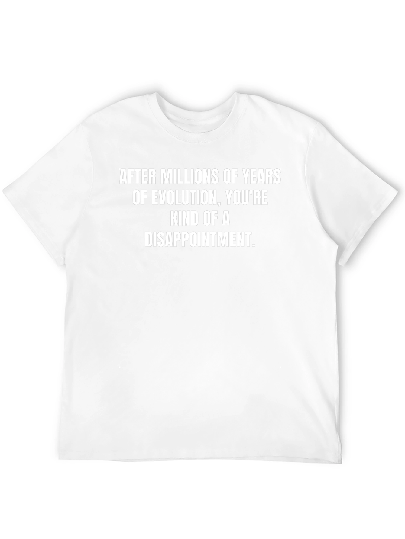 Funny Evolution Disappointment Graphic T-Shirt