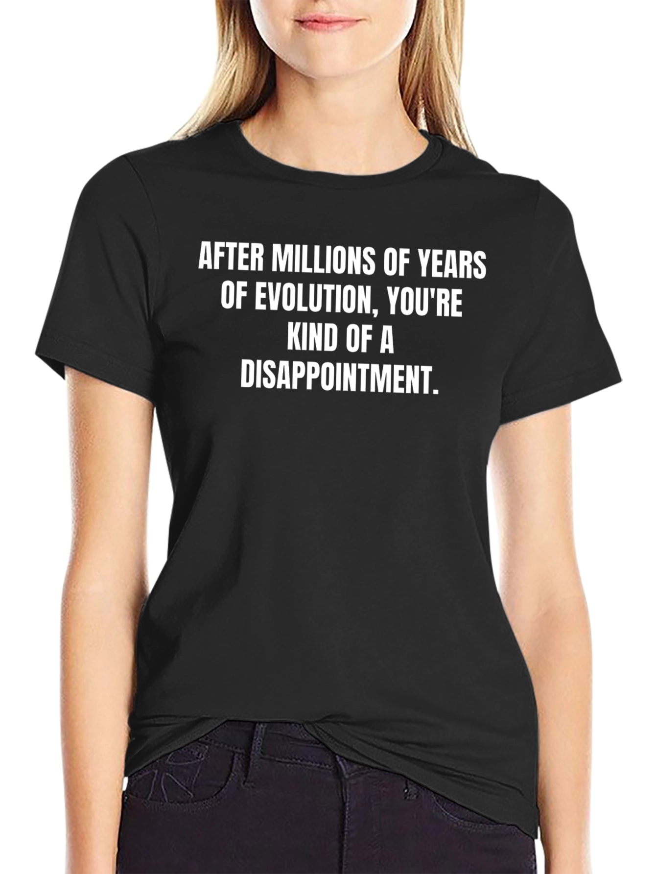 Funny Evolution Disappointment Graphic T-Shirt