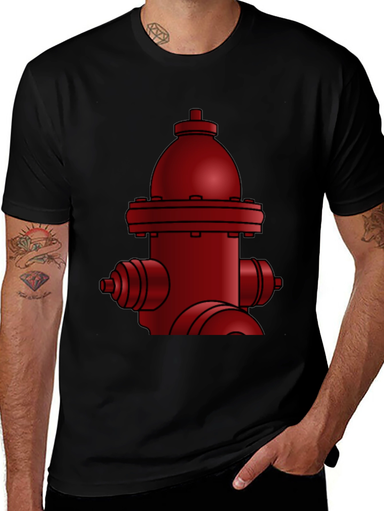 Red Fire Hydrant Graphic Tee