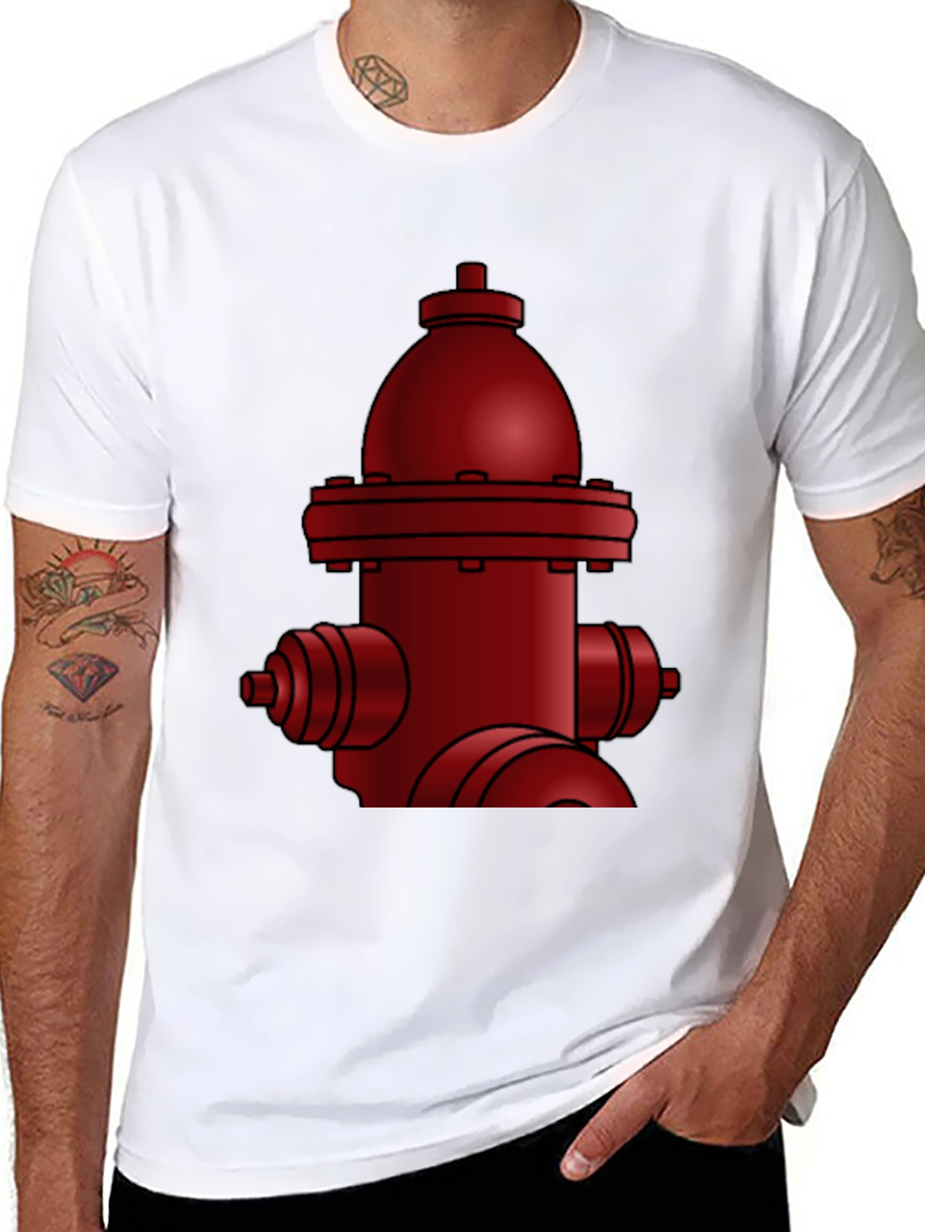 Red Fire Hydrant Graphic Tee
