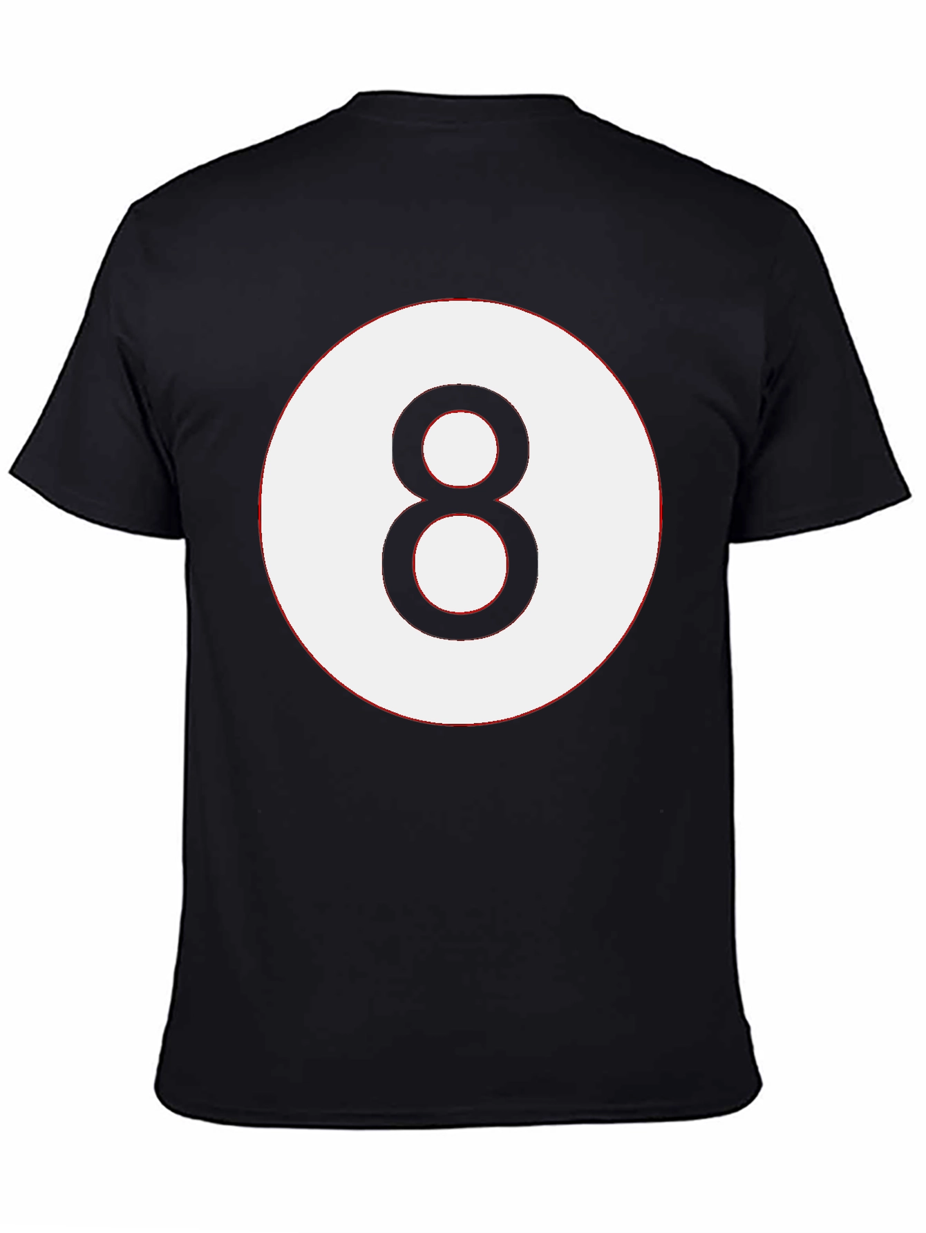 Mens Eight Ball Graphic Tee - Classic Billiards Style