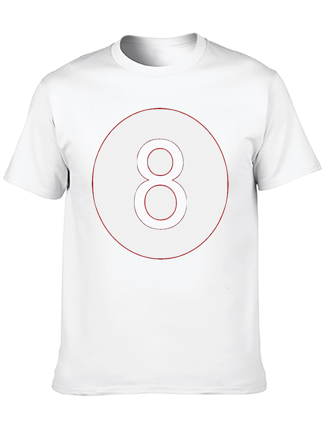 Mens Eight Ball Graphic Tee - Classic Billiards Style