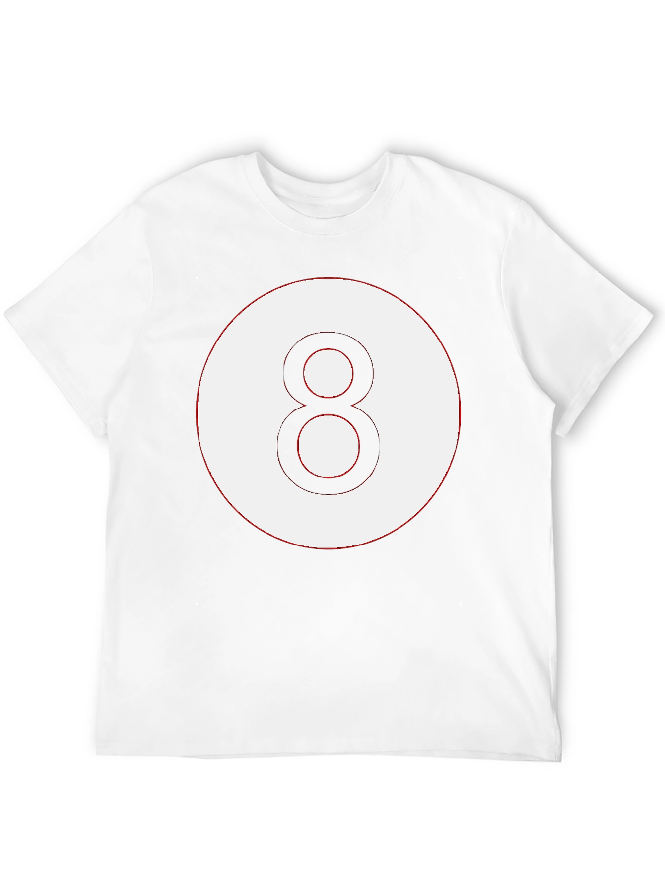 Mens Eight Ball Graphic Tee - Classic Billiards Style