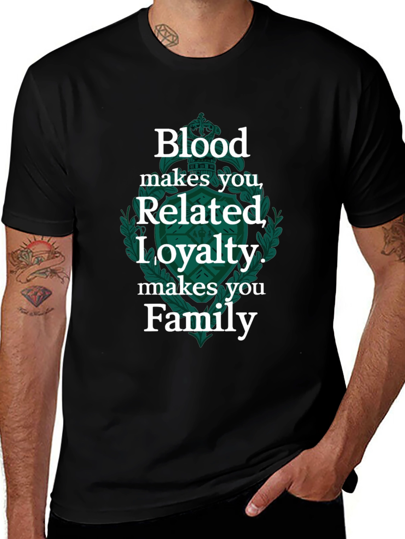 Blood Makes You Related Loyalty Makes Family Tee