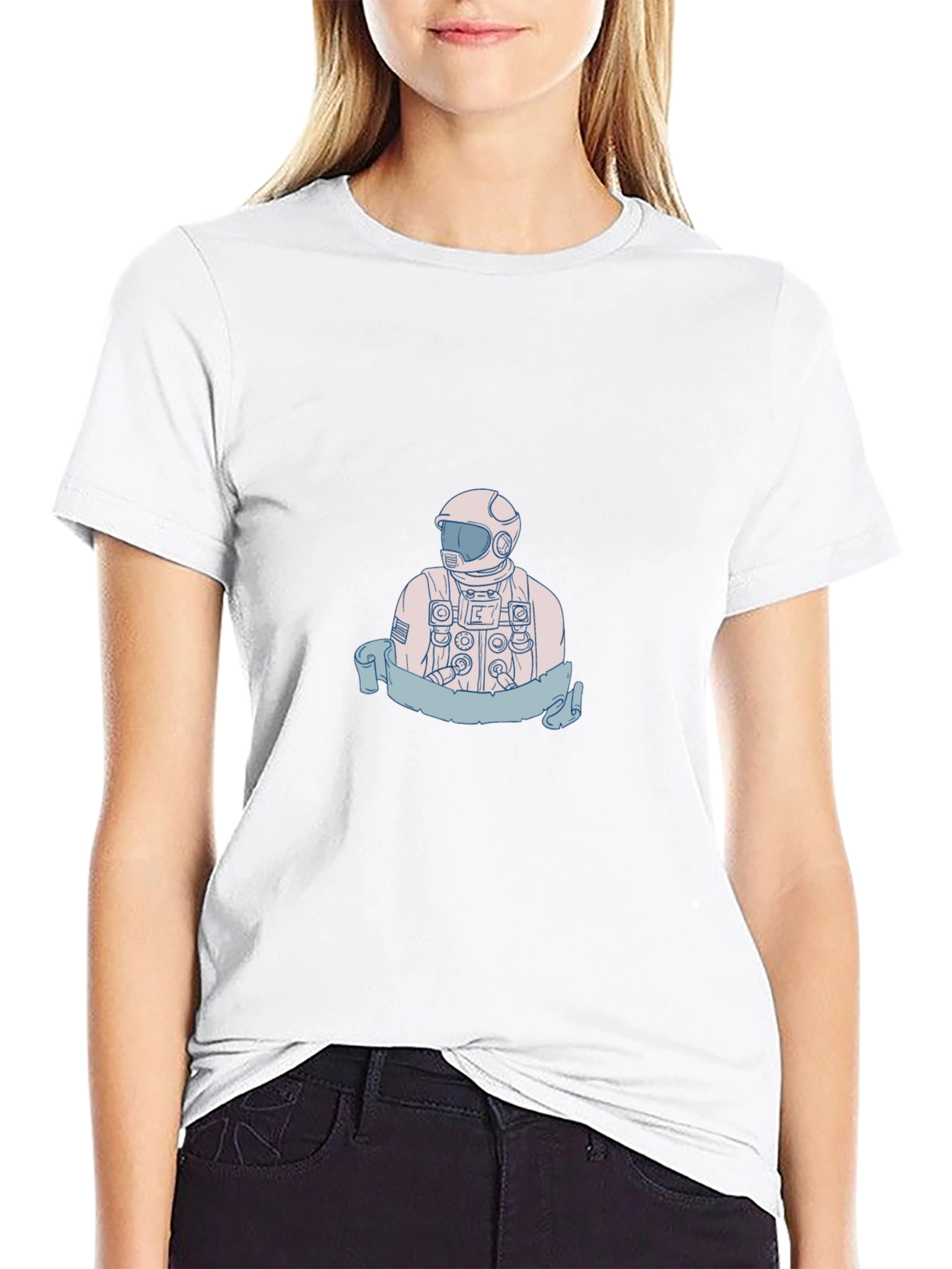 Astronaut Graphic T-Shirt - Premium Cotton Blend