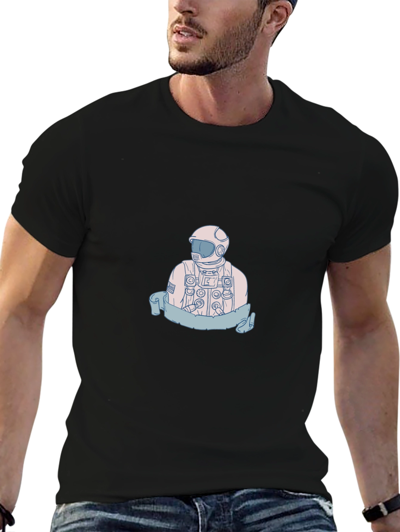 Astronaut Graphic T-Shirt - Premium Cotton Blend