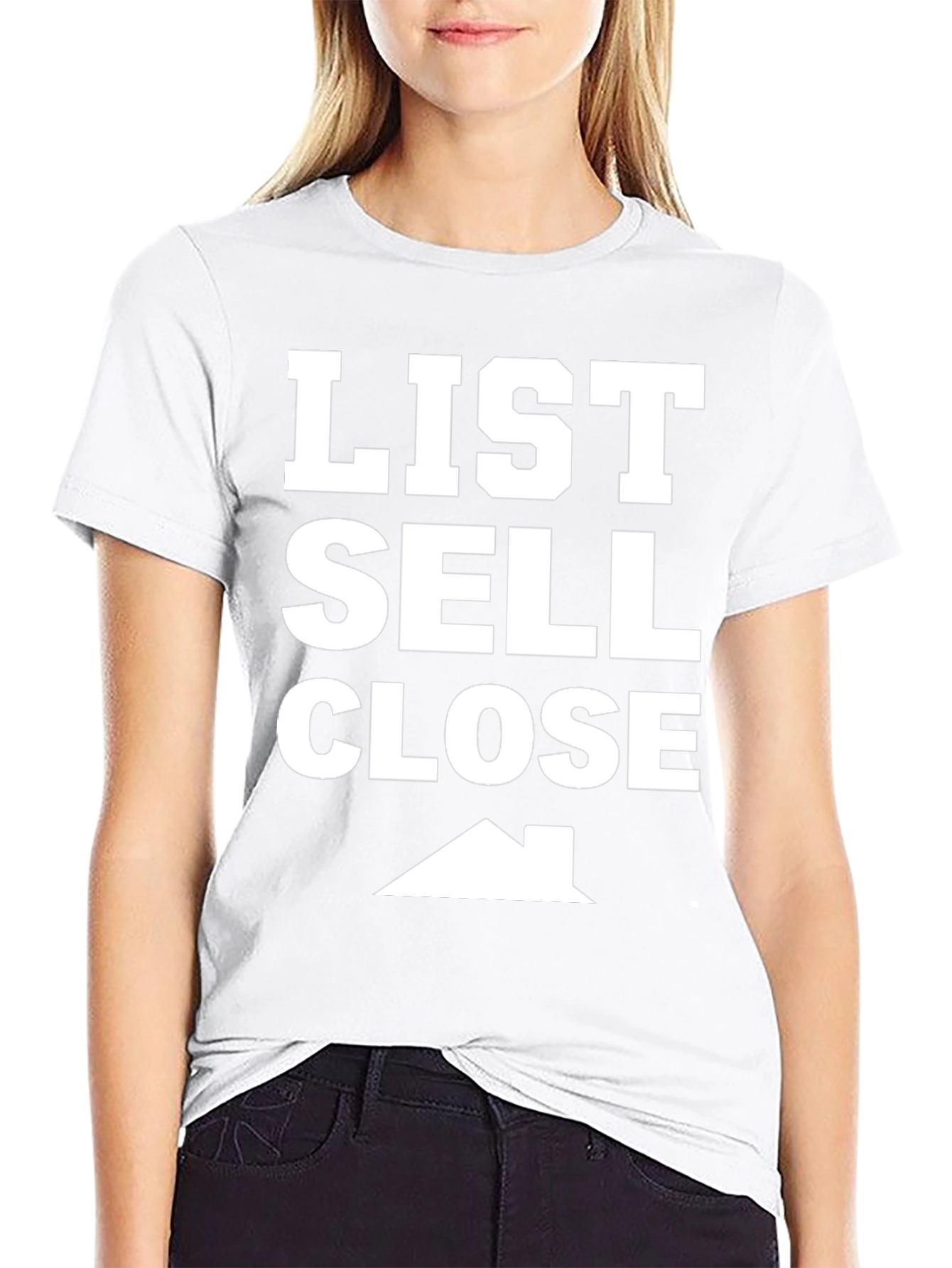 List Sell Close House Graphic T-Shirt