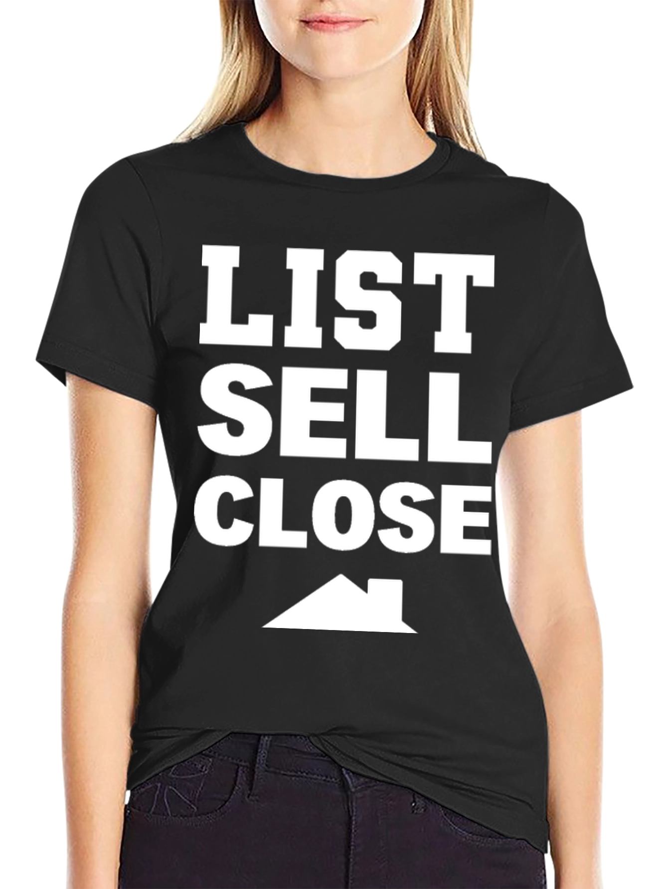 List Sell Close House Graphic T-Shirt