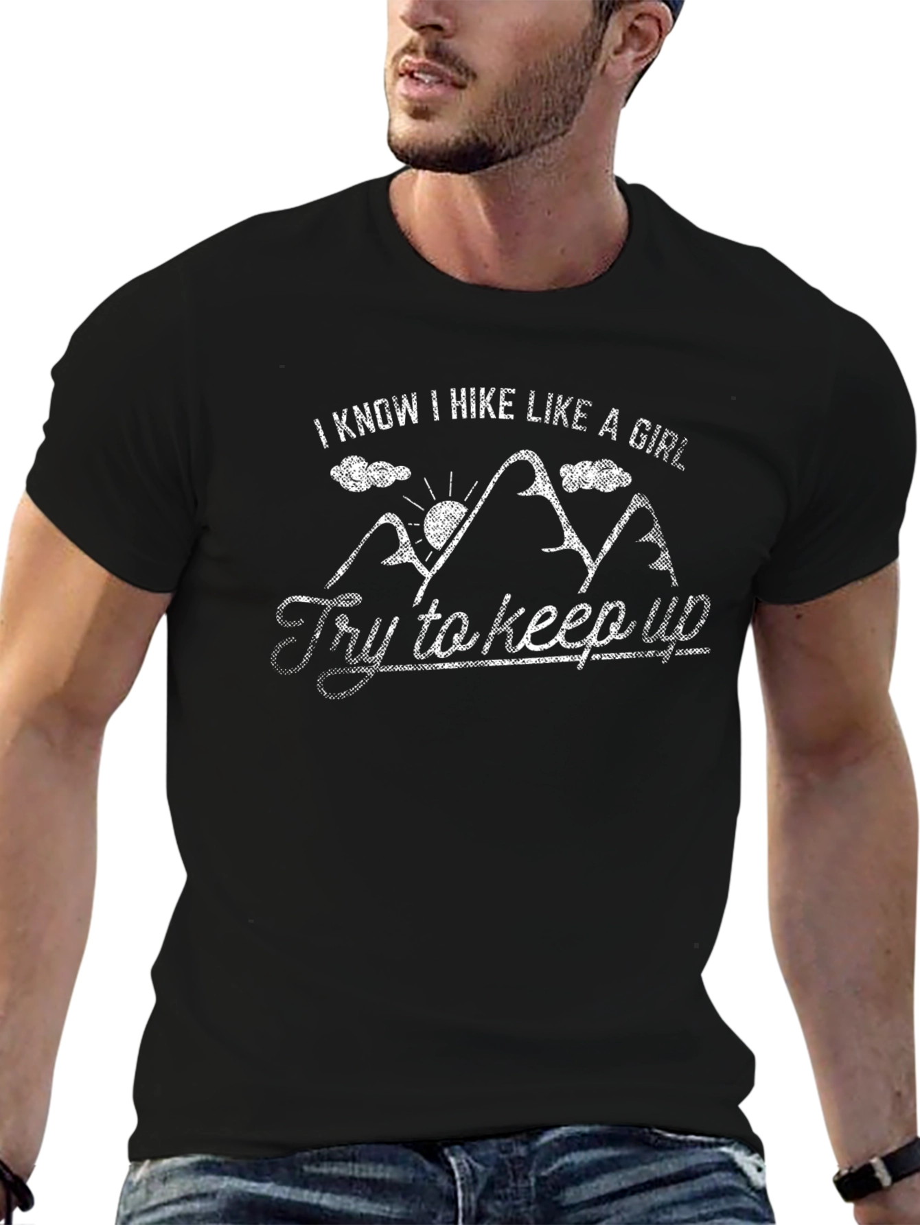 I Hike Like a Girl T-Shirt Funny Hiking Tee