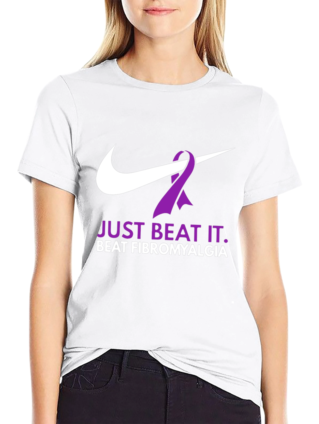 Just Beat It Fibromyalgia Awareness T-Shirt
