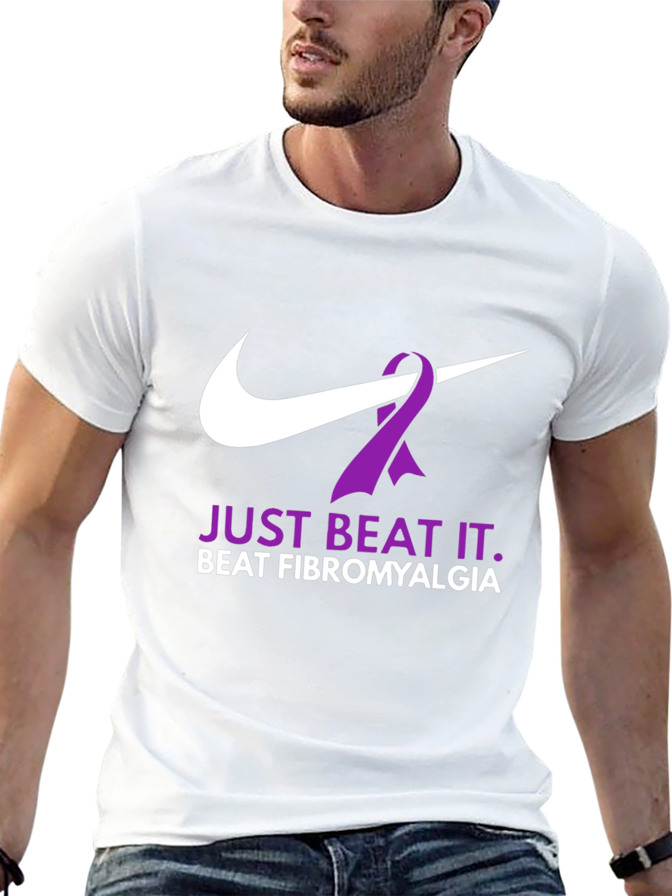 Just Beat It Fibromyalgia Awareness T-Shirt