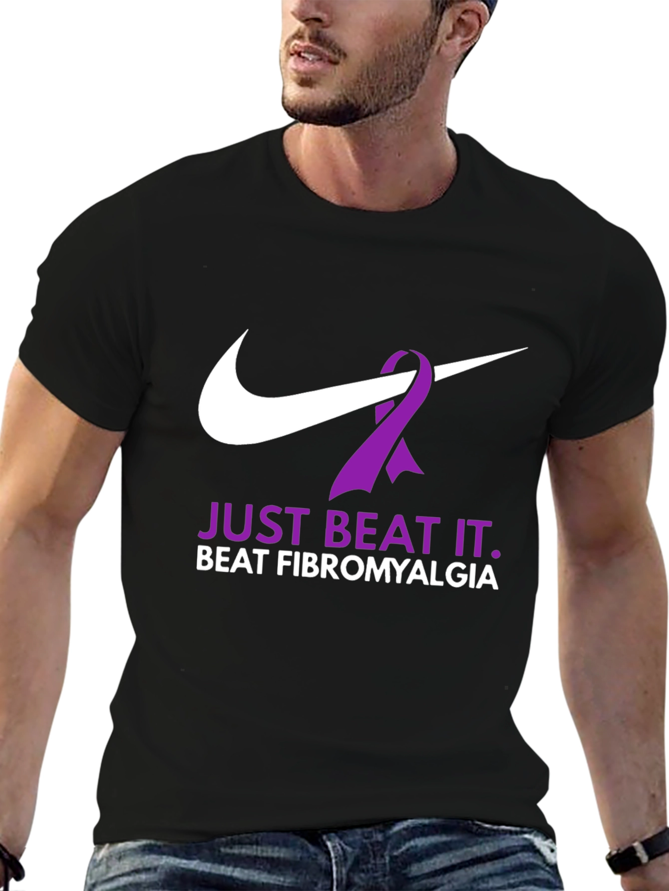 Just Beat It Fibromyalgia Awareness T-Shirt