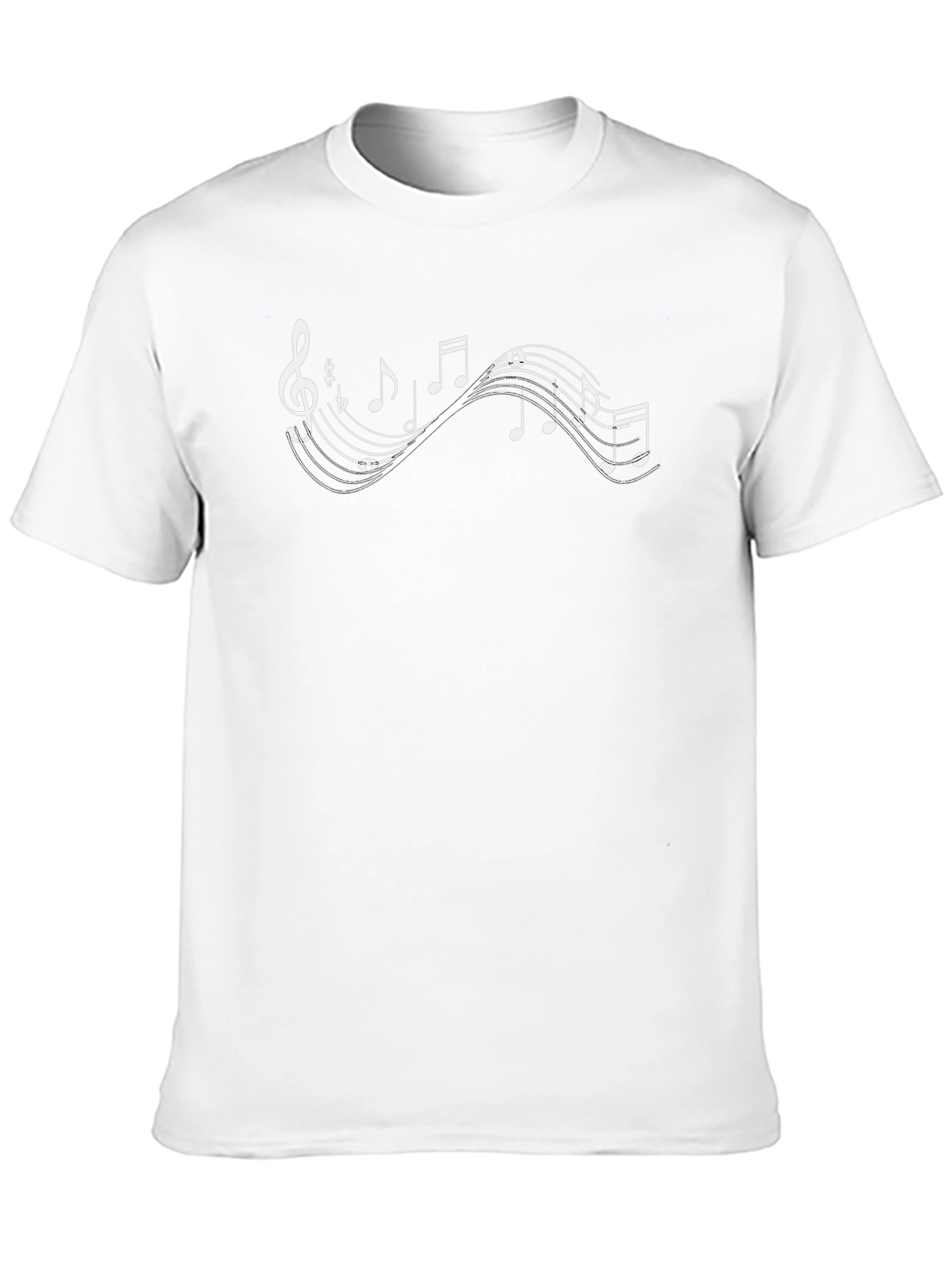 Musical Notes Black Tee - Express Your Passion