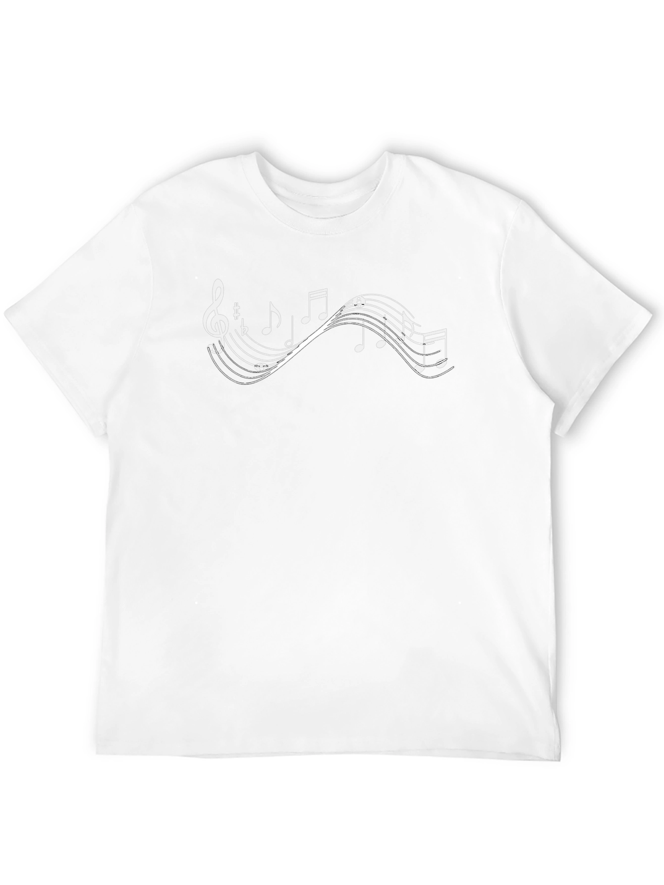 Musical Notes Black Tee - Express Your Passion