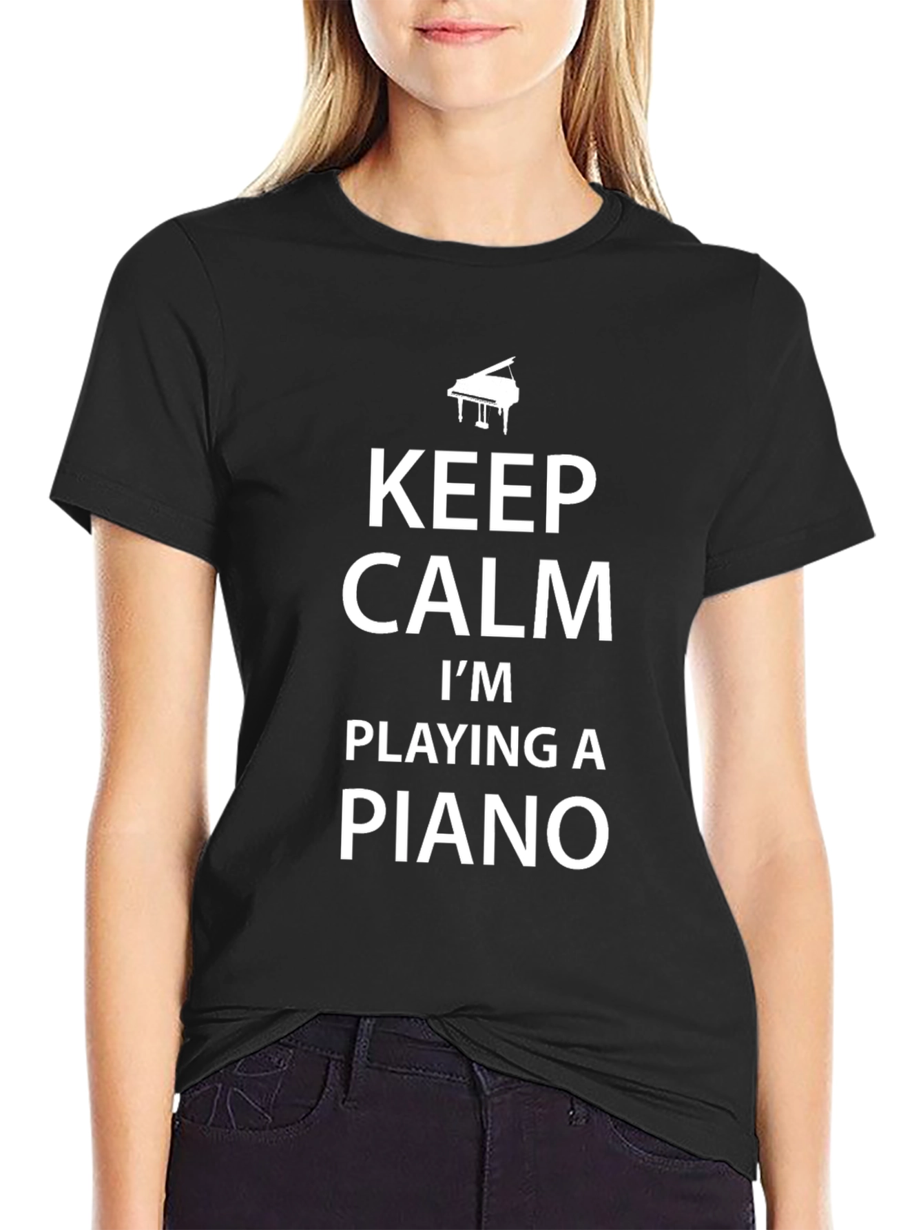 Keep Calm Im Playing Piano T-Shirt