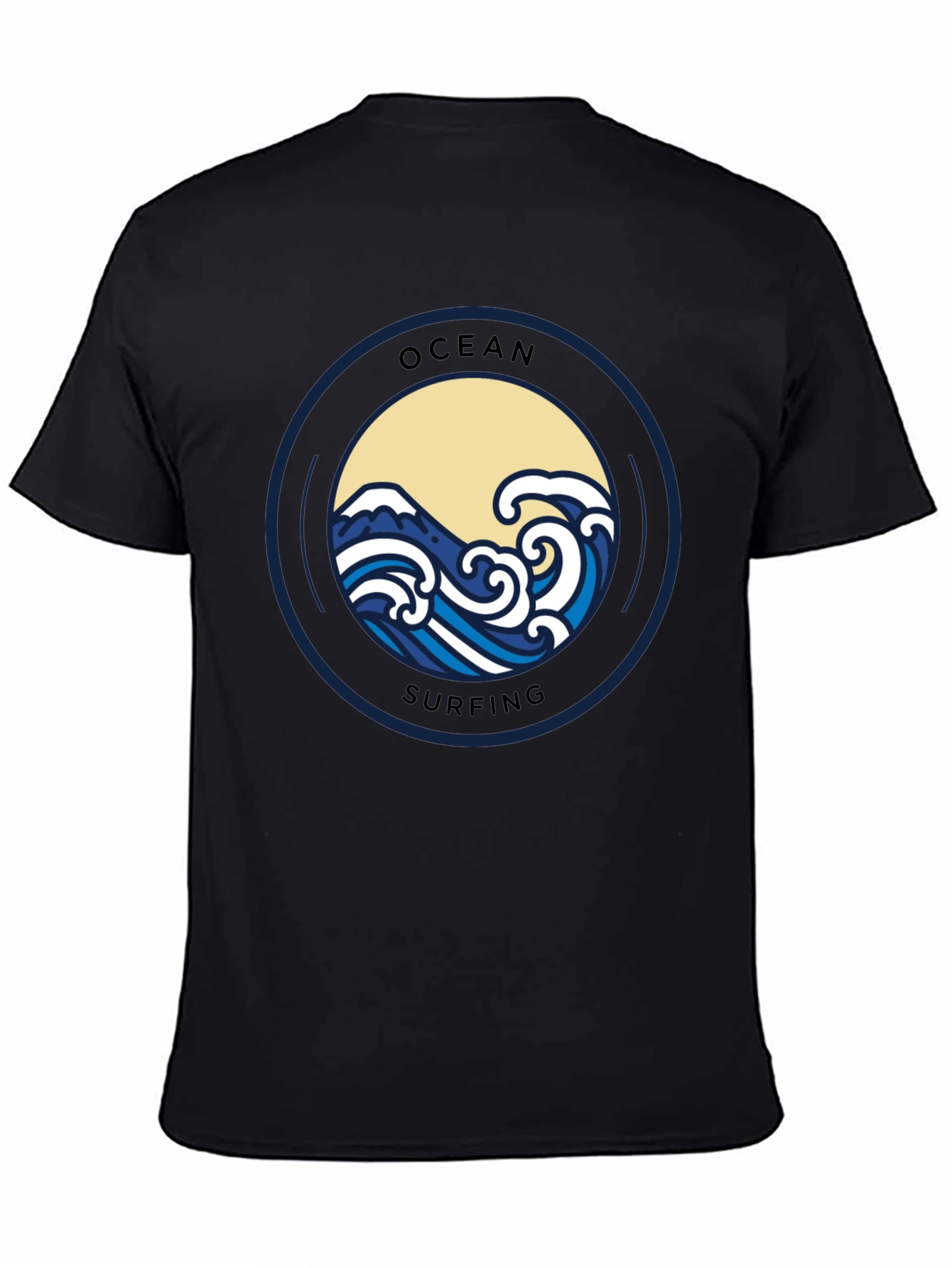 Ocean Surfing Graphic Tee - Black