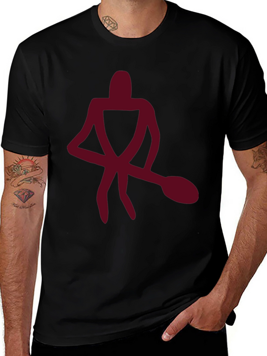 Abstract Figure Graphic Tee - Casual Comfort