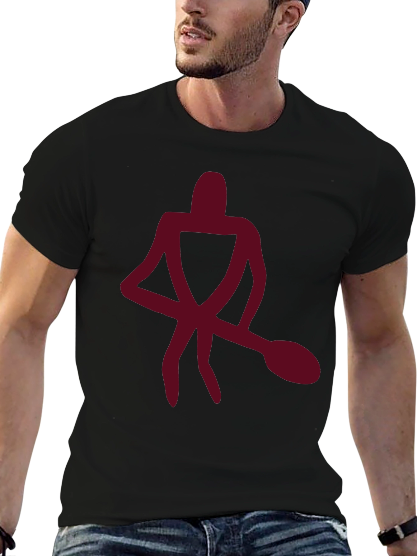 Abstract Figure Graphic Tee - Casual Comfort