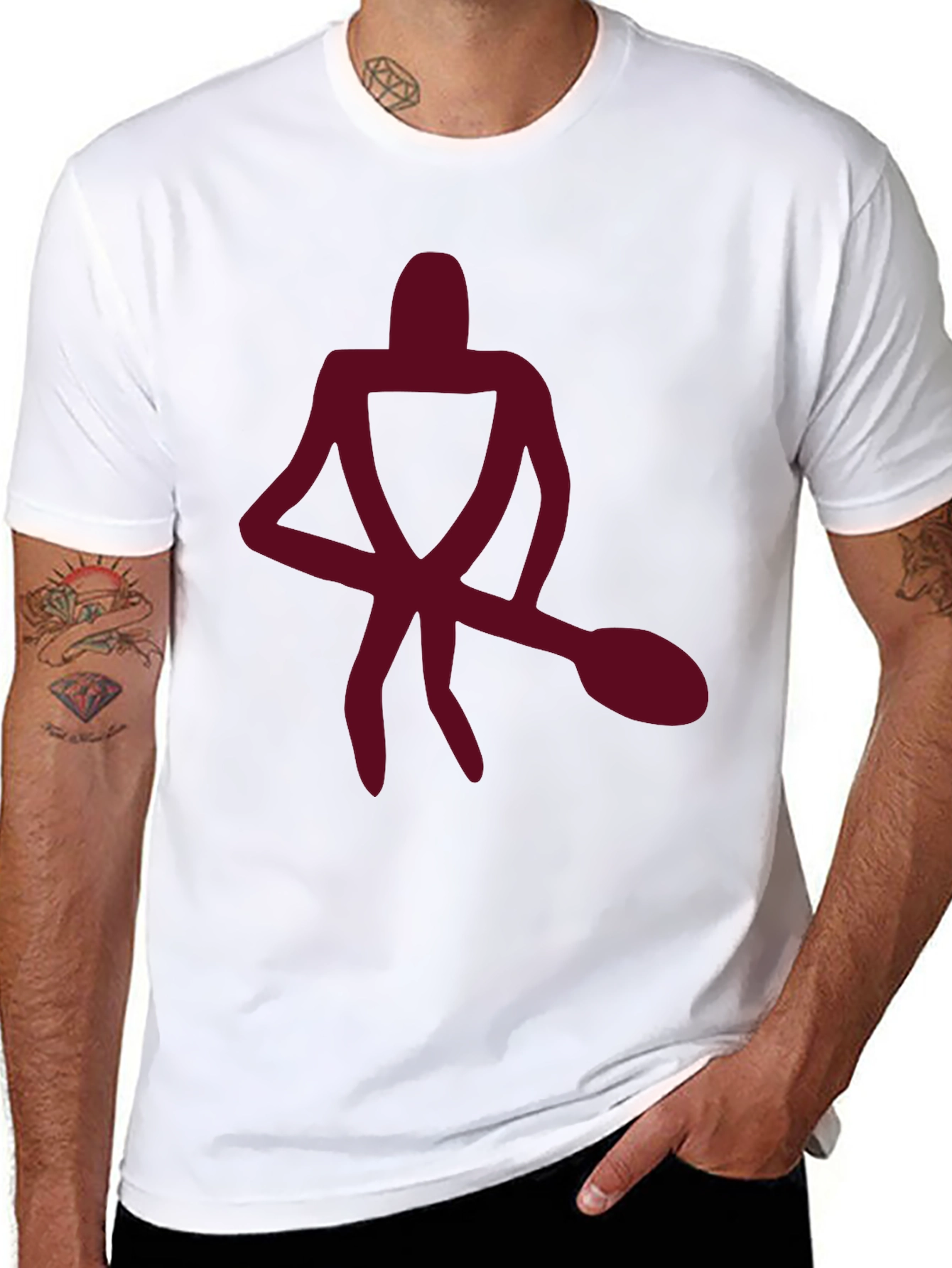 Abstract Figure Graphic Tee - Casual Comfort