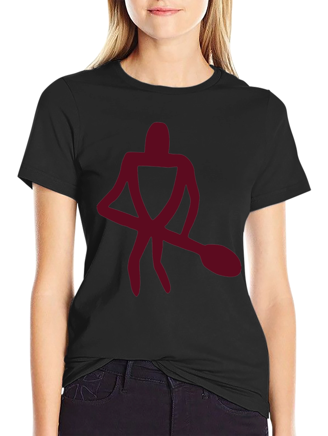 Abstract Figure Graphic Tee - Casual Comfort