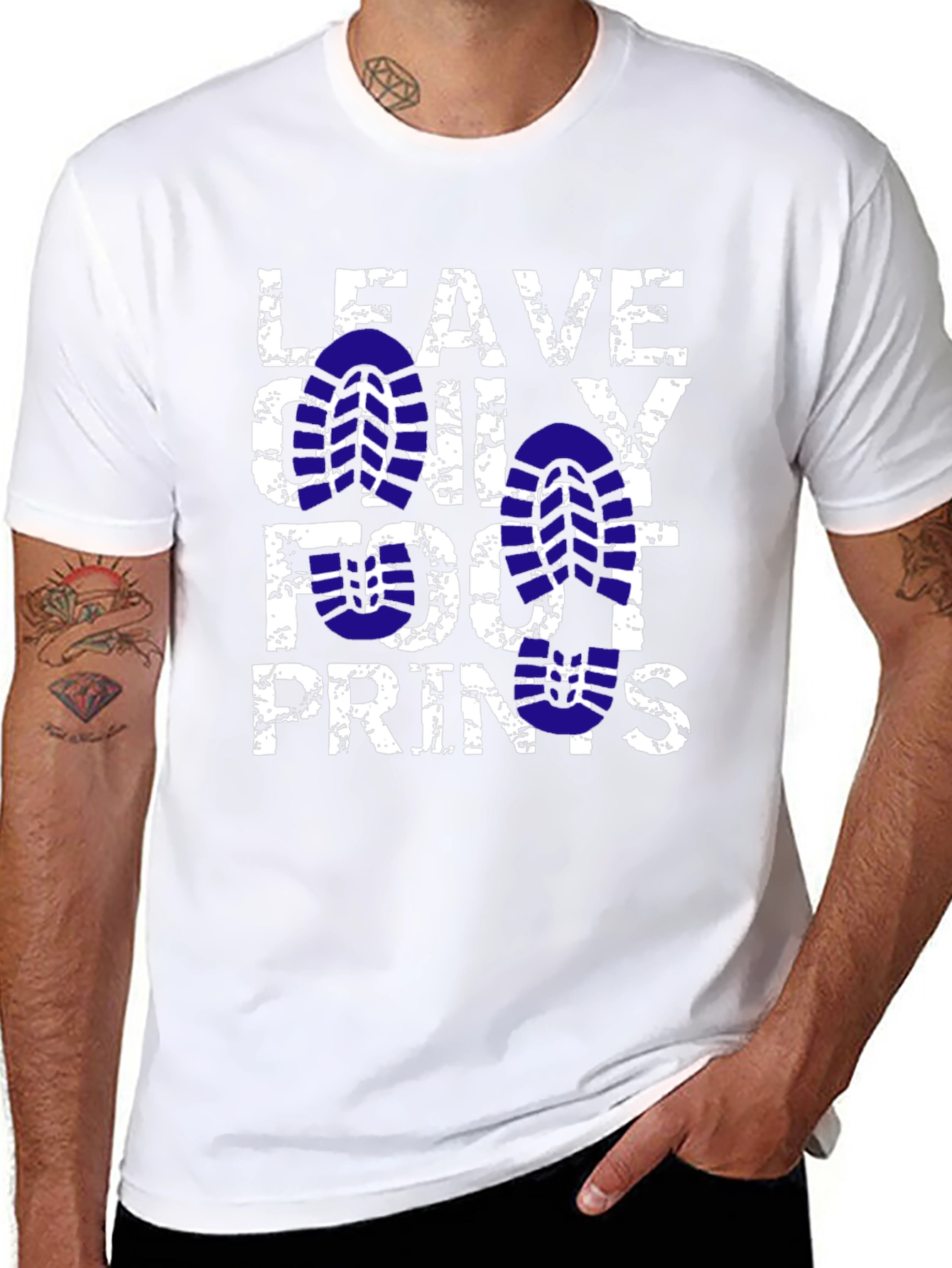 Leave Only Footprints Graphic Tee