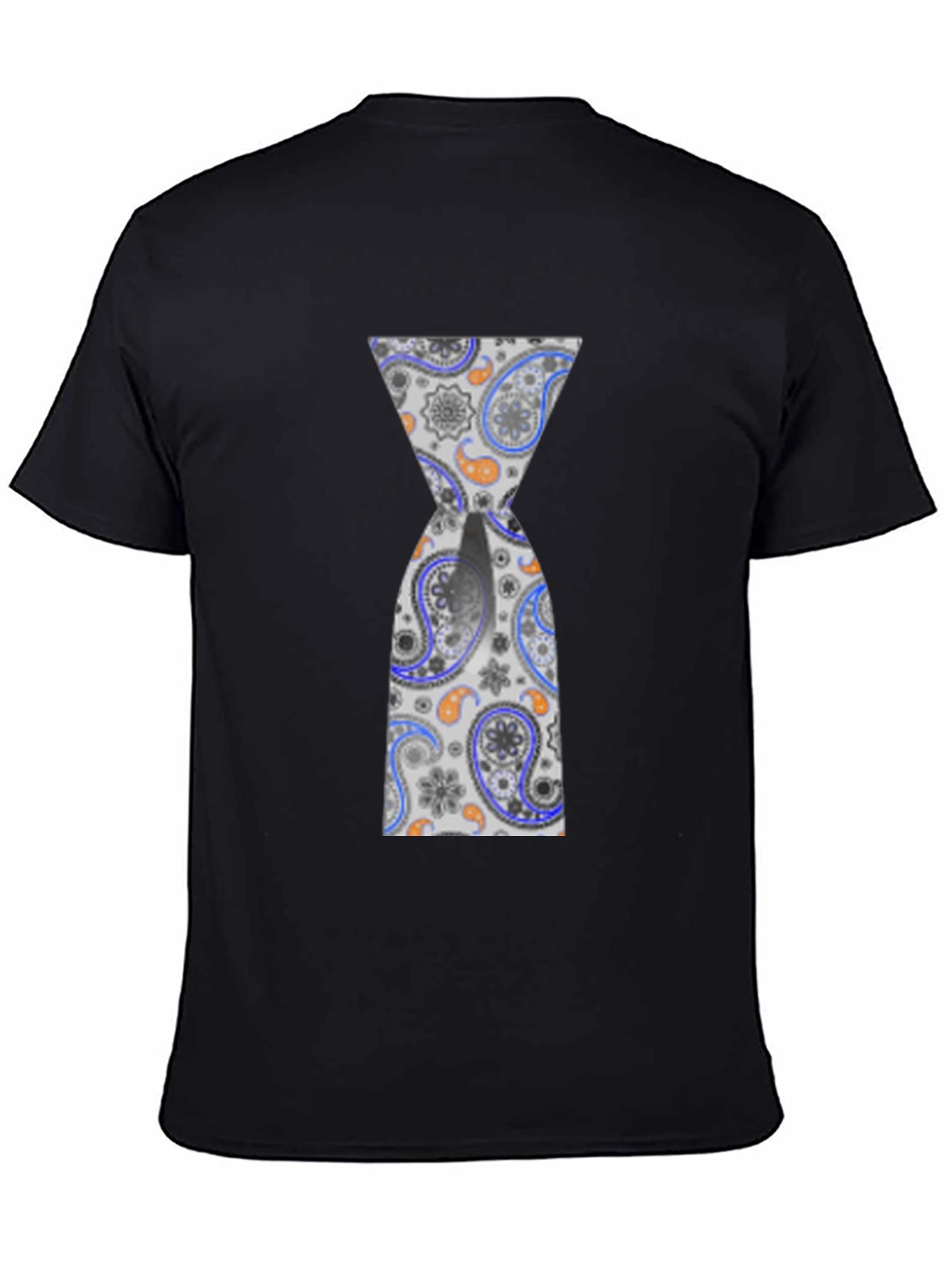 Paisley Hourglass Black T-Shirt