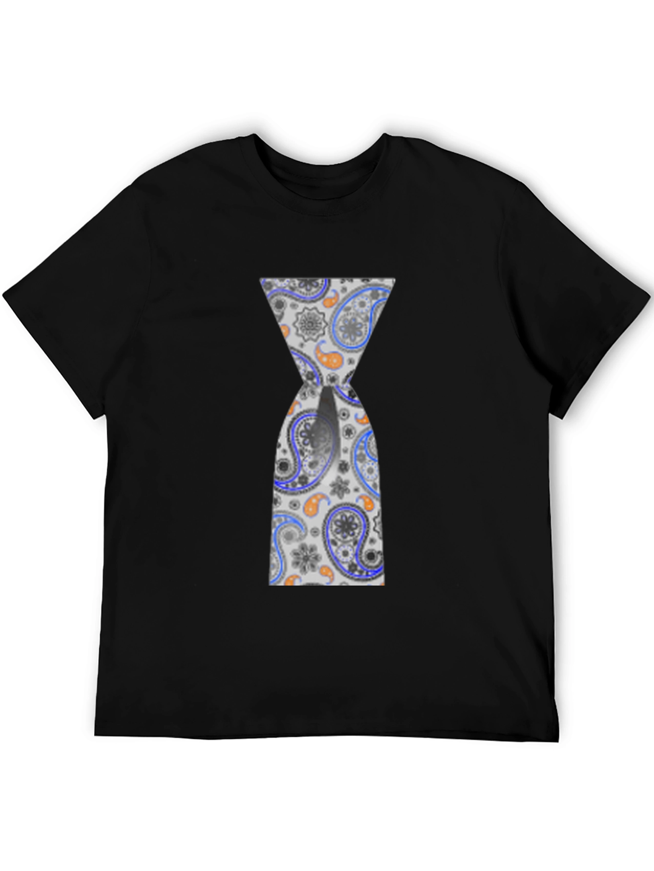 Paisley Hourglass Black T-Shirt