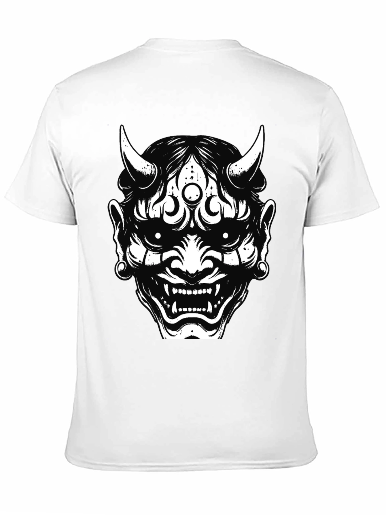 Black Oni Mask Graphic Tee