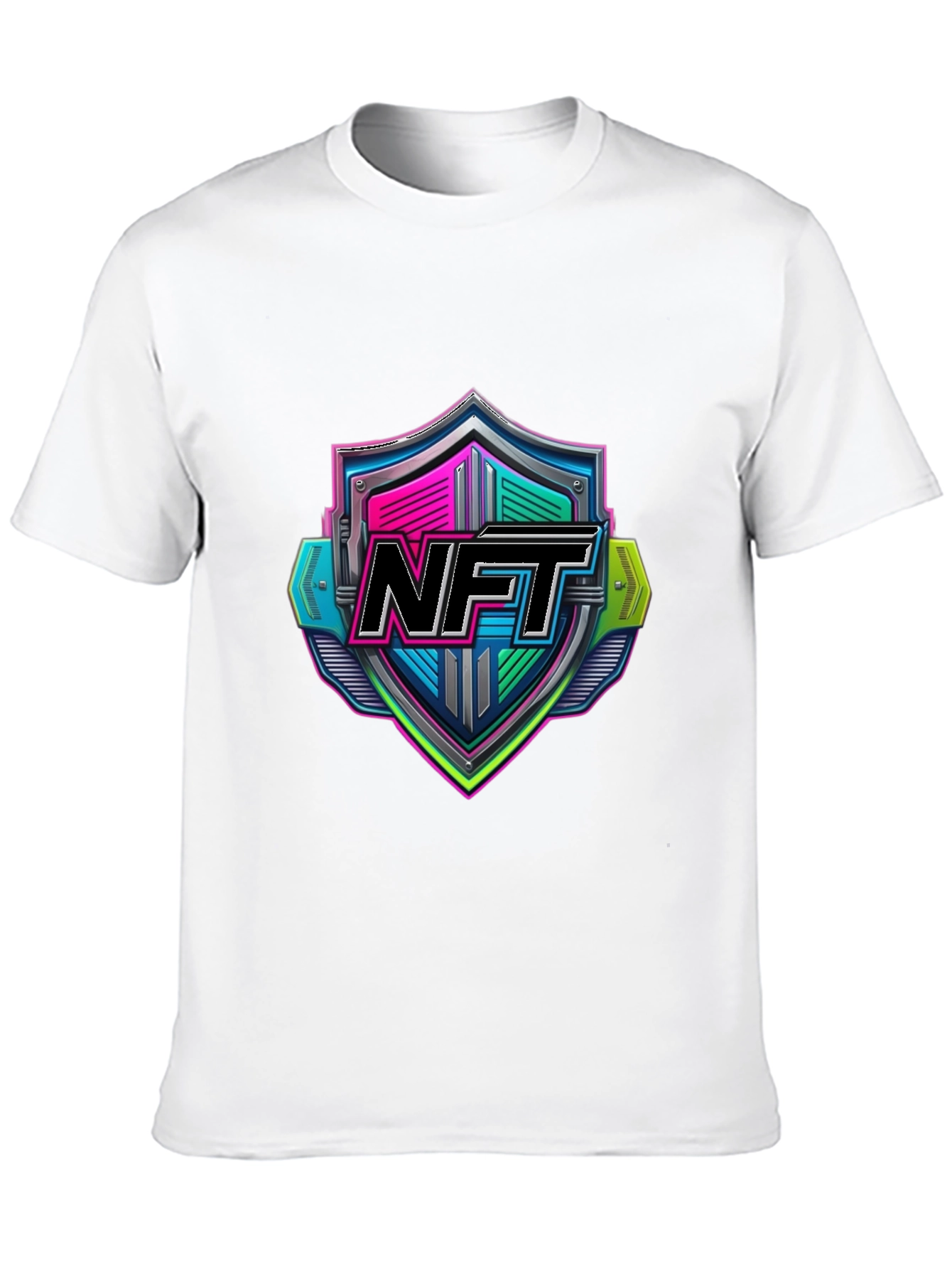 NFT Shield Graphic T-Shirt - Black