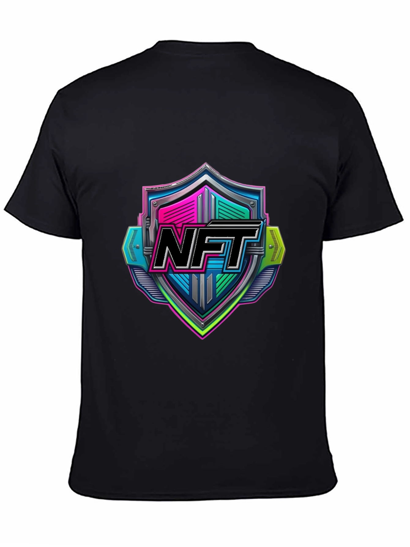 NFT Shield Graphic T-Shirt - Black