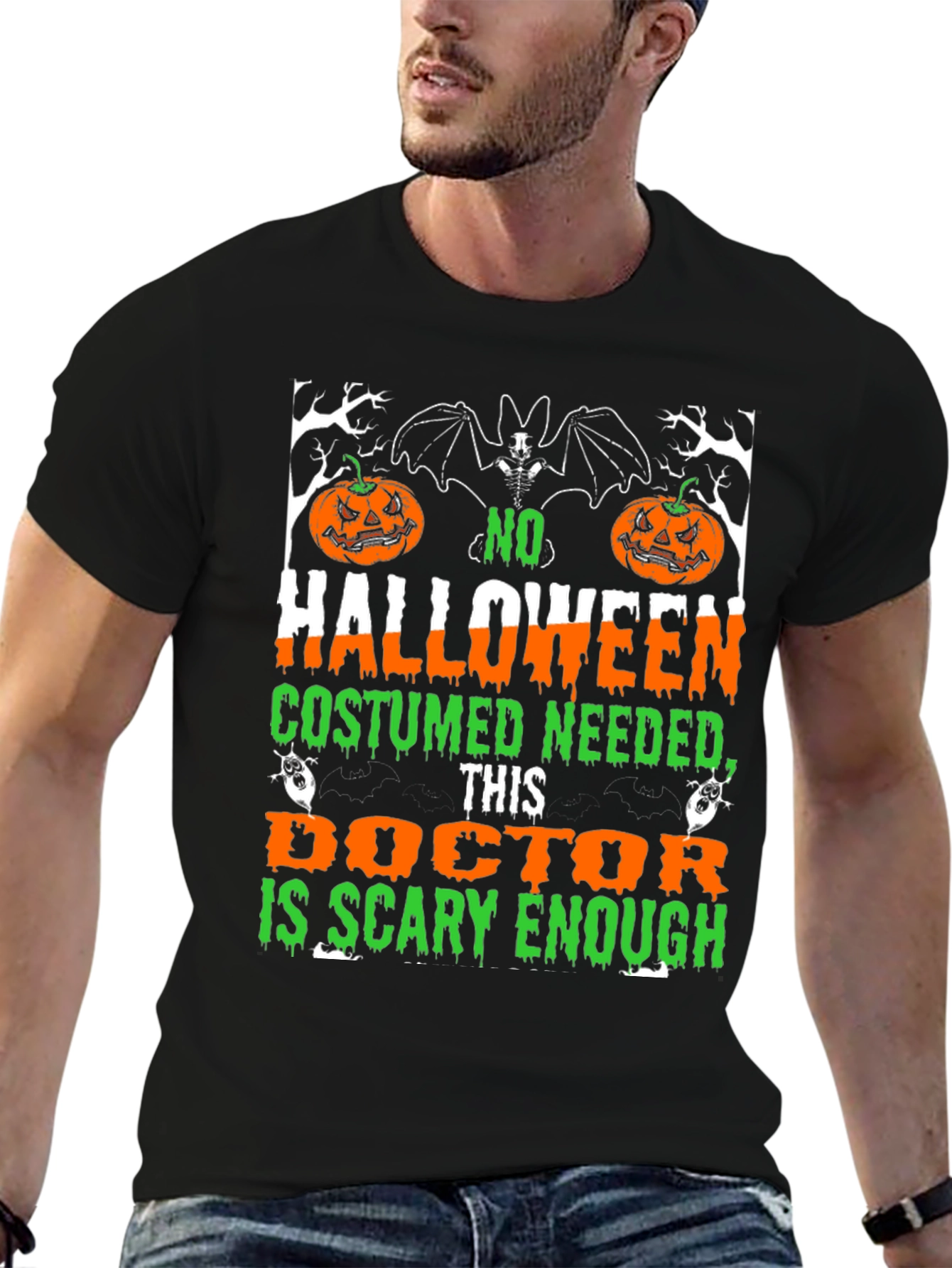 Halloween Doctor T-Shirt - Scary Enough Costume Tee