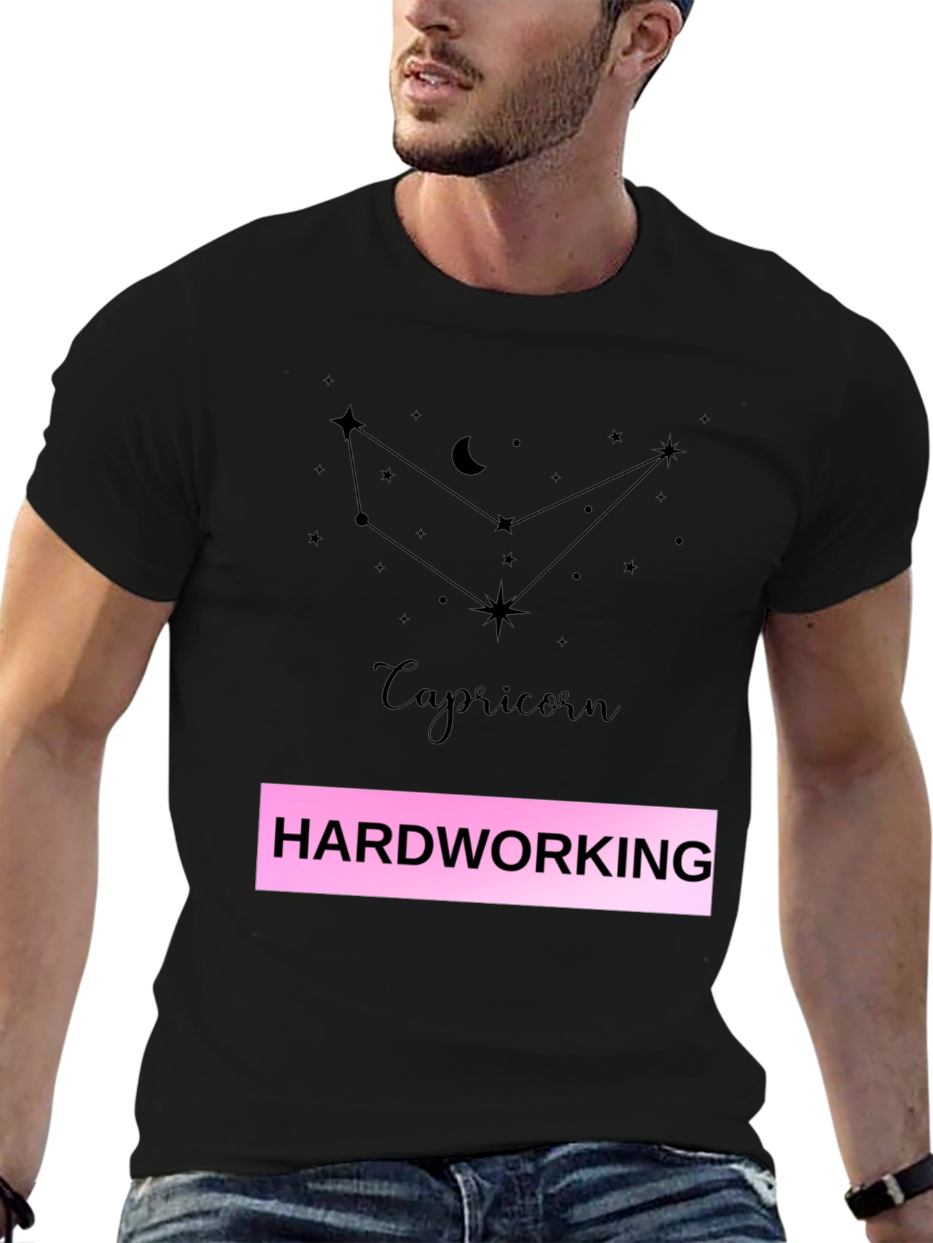 Capricorn Hardworking Zodiac Graphic Tee