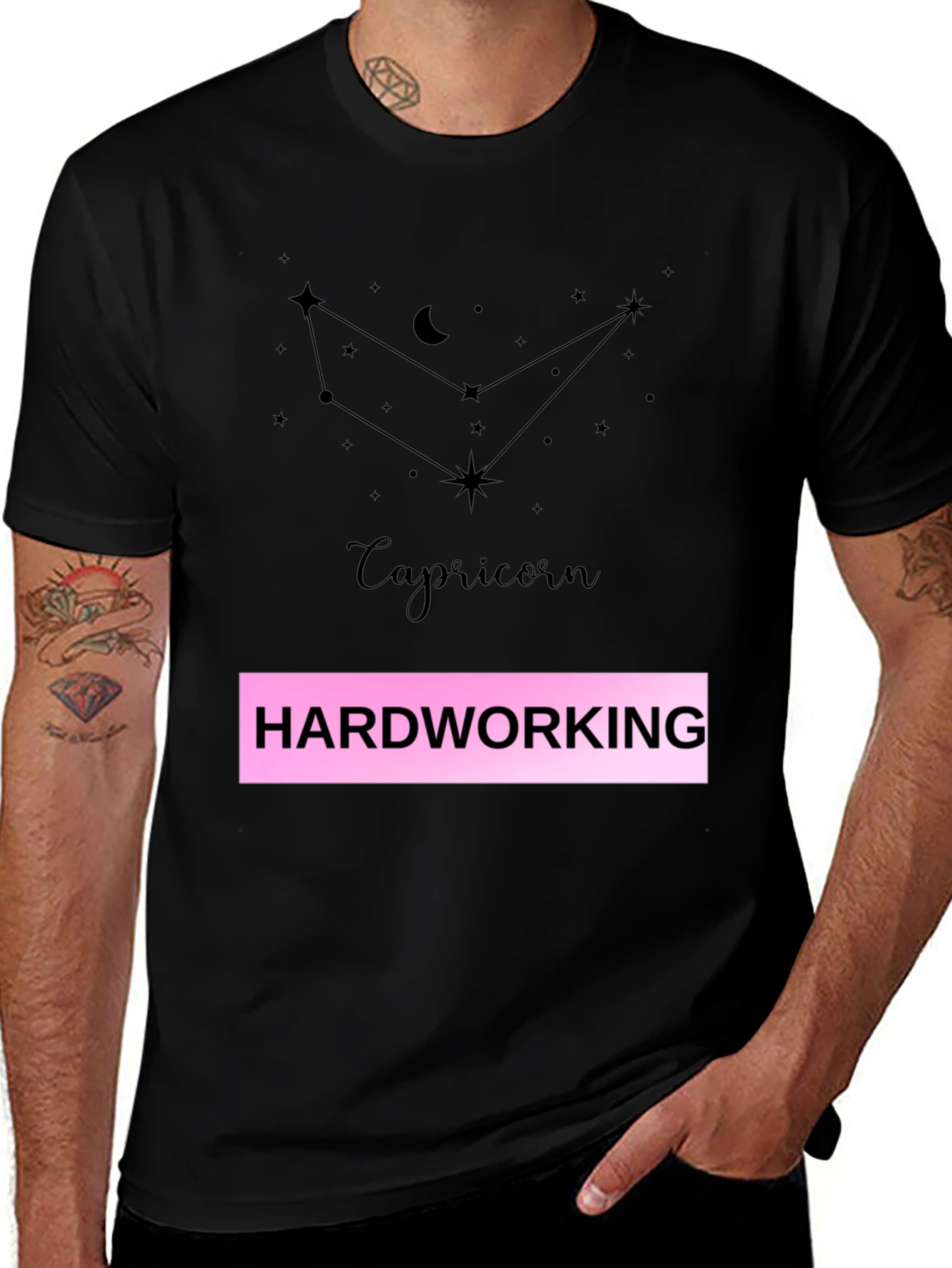 Capricorn Hardworking Zodiac Graphic Tee