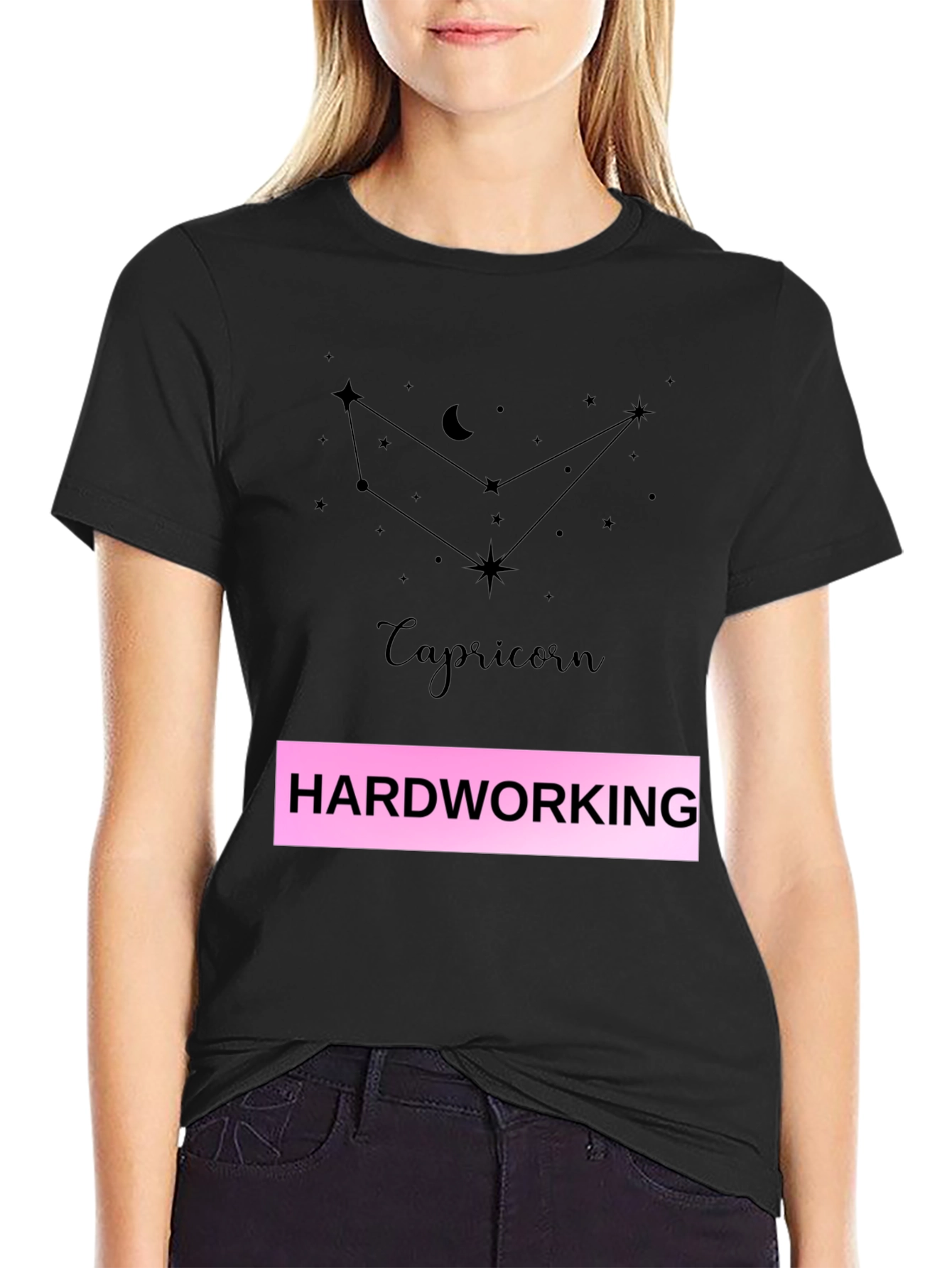 Capricorn Hardworking Zodiac Graphic Tee