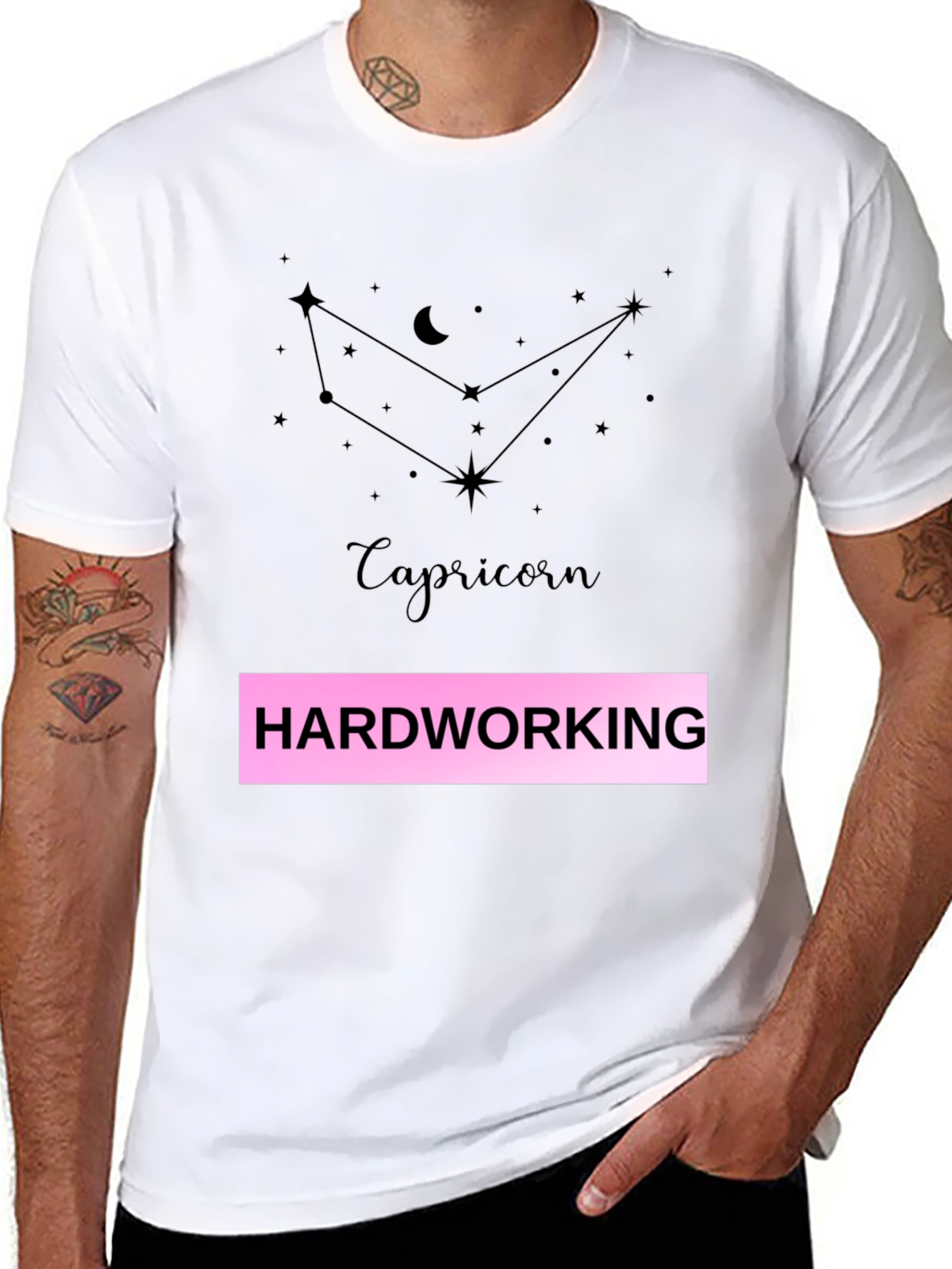 Capricorn Hardworking Zodiac Graphic Tee