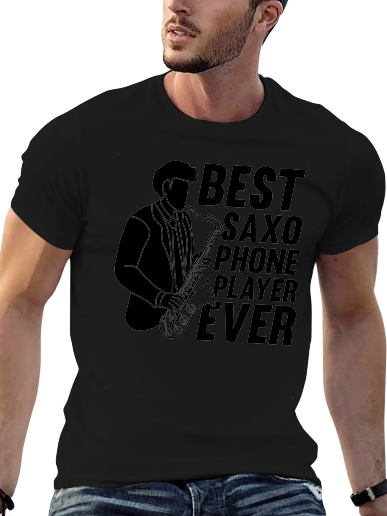 Best Saxophone Player Ever Black T-Shirt